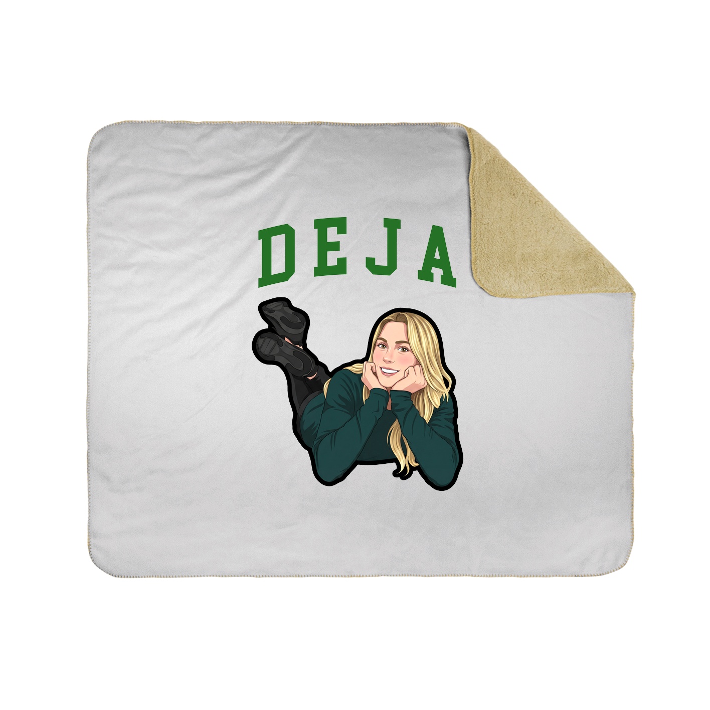 Throw Blanket — Shirsey in White