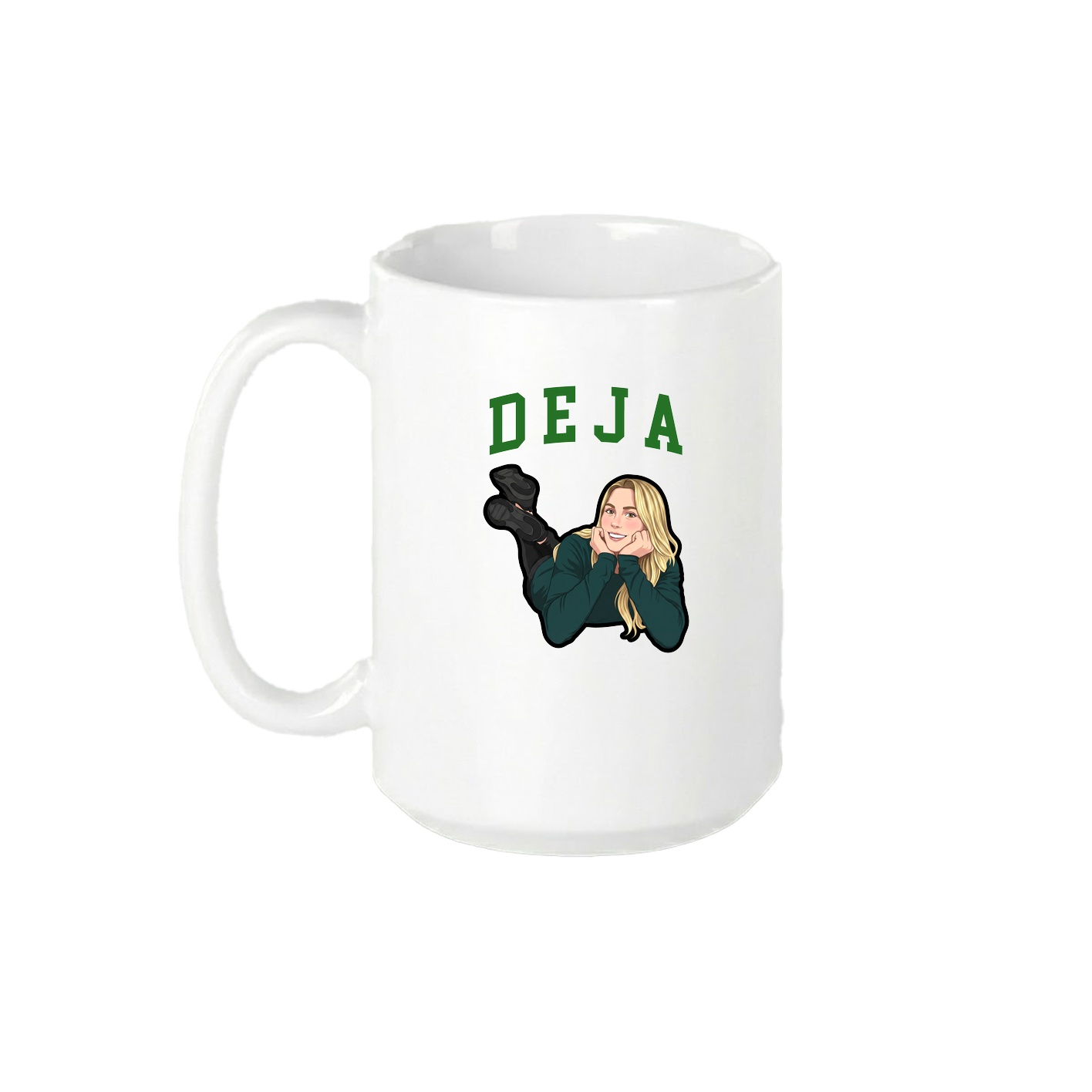 15oz Coffee Mug — Shirsey in White