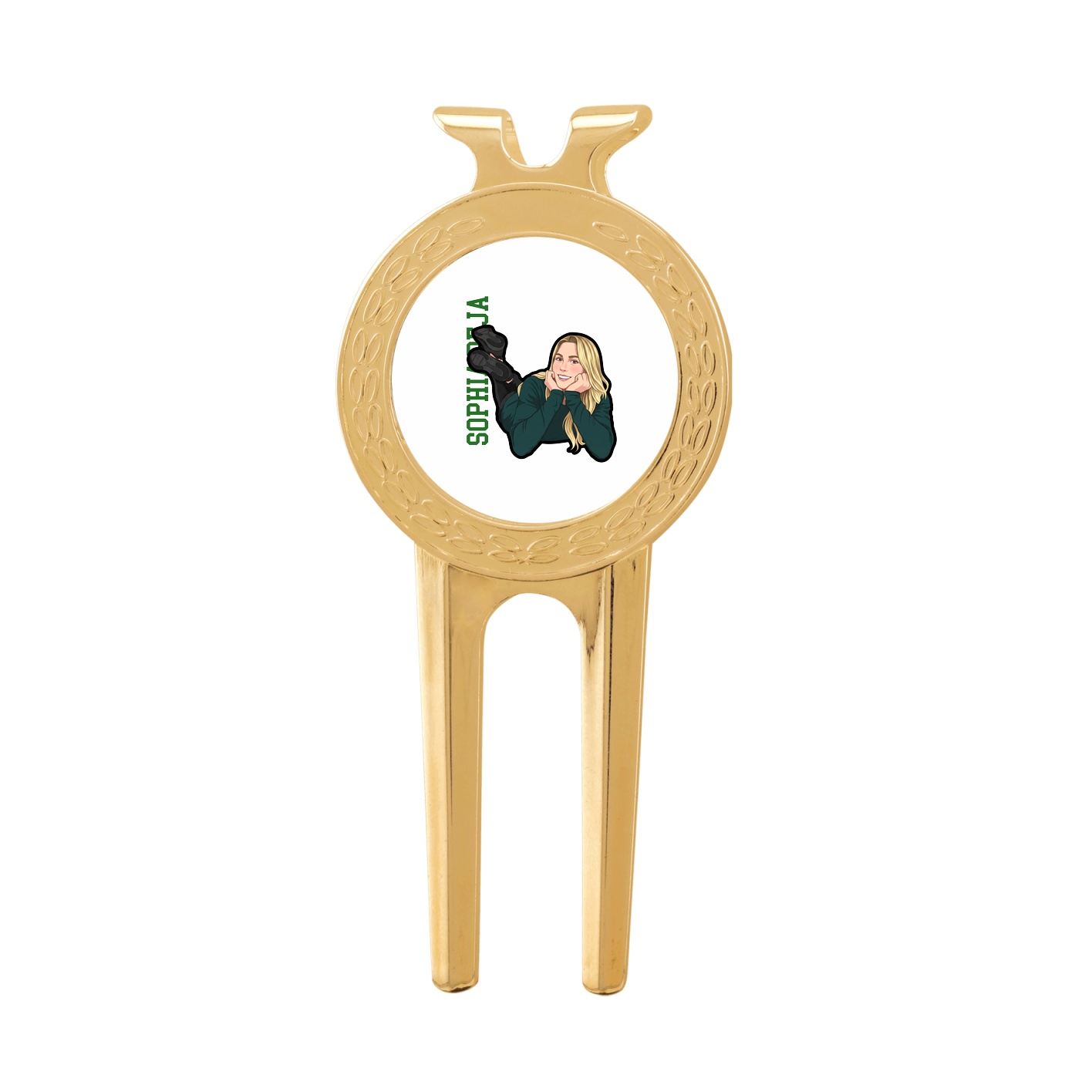 Divot Tool with Ball Marker — Name Vertical in Classic