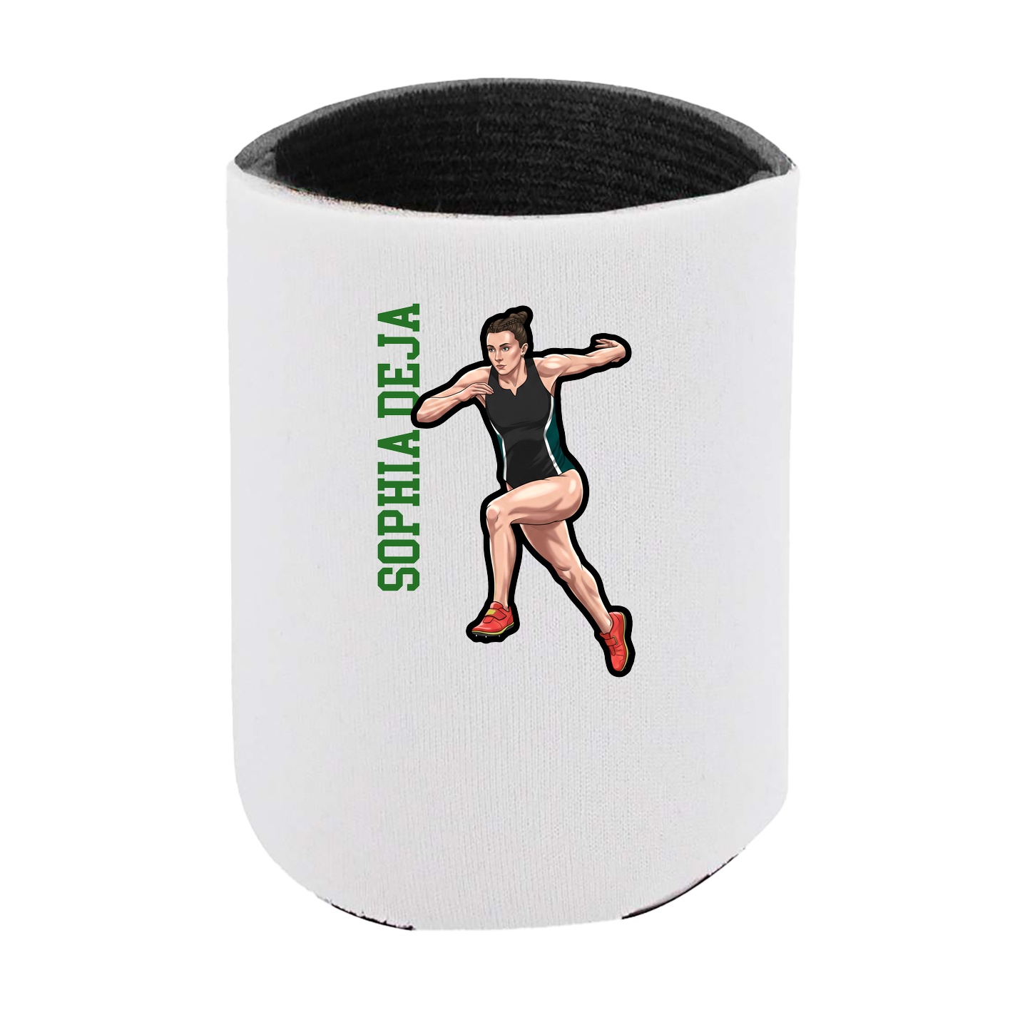 Can Holder — Name Vertical in White