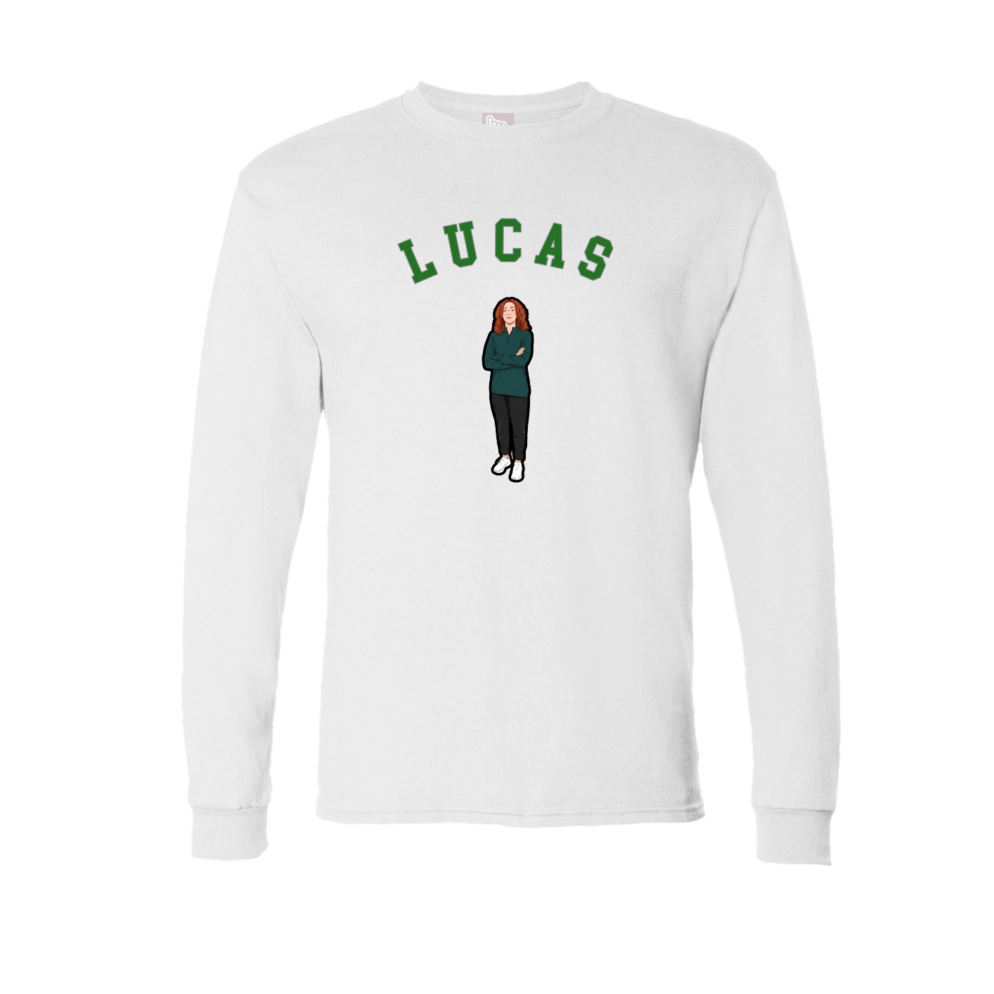 Long Sleeve Tee — Shirsey Arch in White