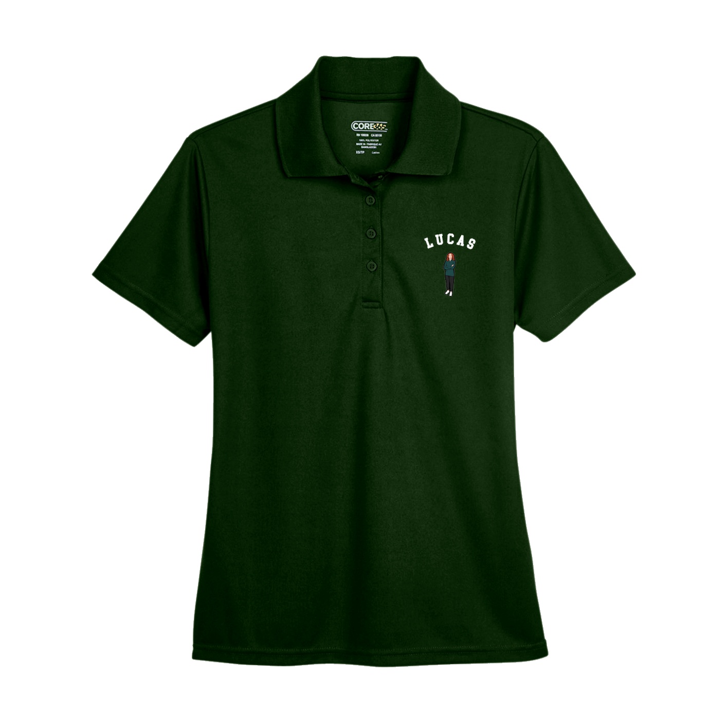 Womens Performance Polo — Shirsey Arch in Green