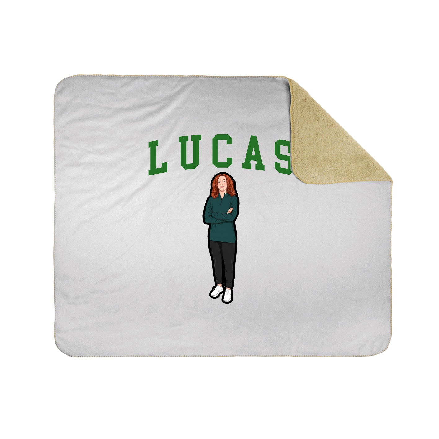 50x60 Sherpa Lined Throw Blanket