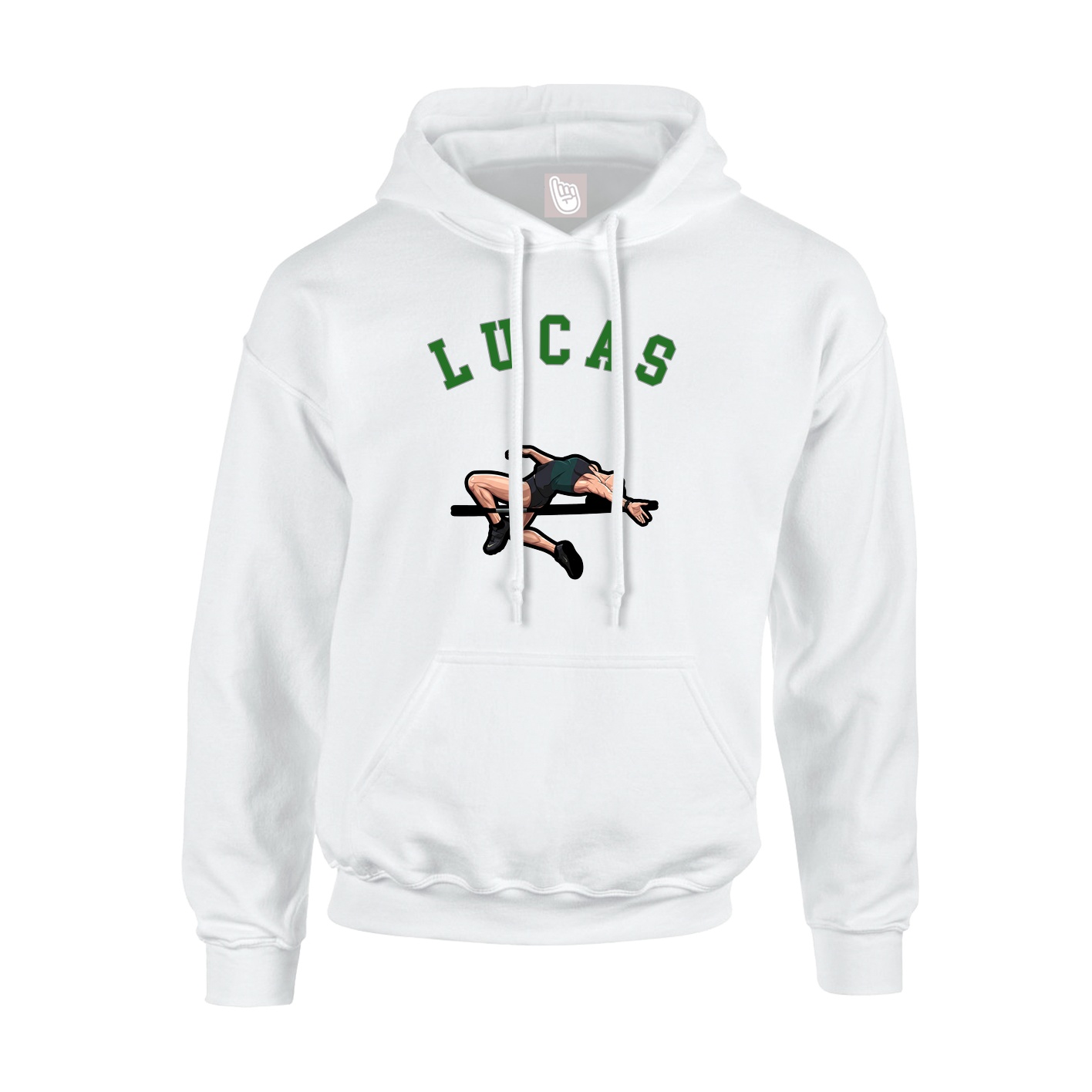 Hoodie — Shirsey Arch in White