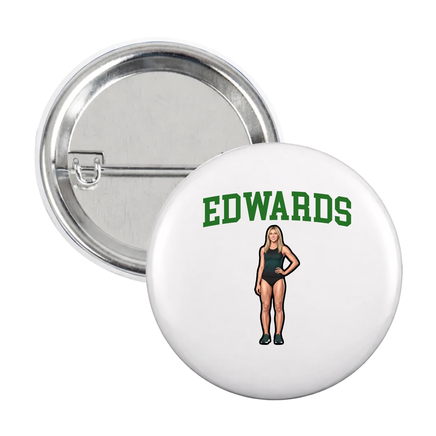 Game Day Button — Shirsey in White
