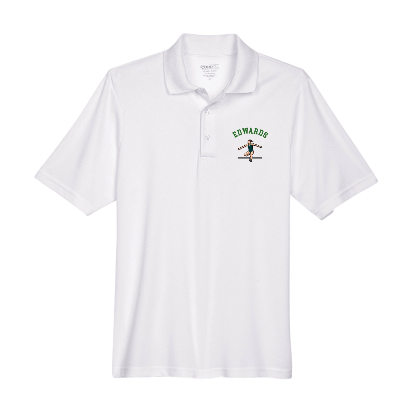 Performance Polo — Shirsey Arch in White