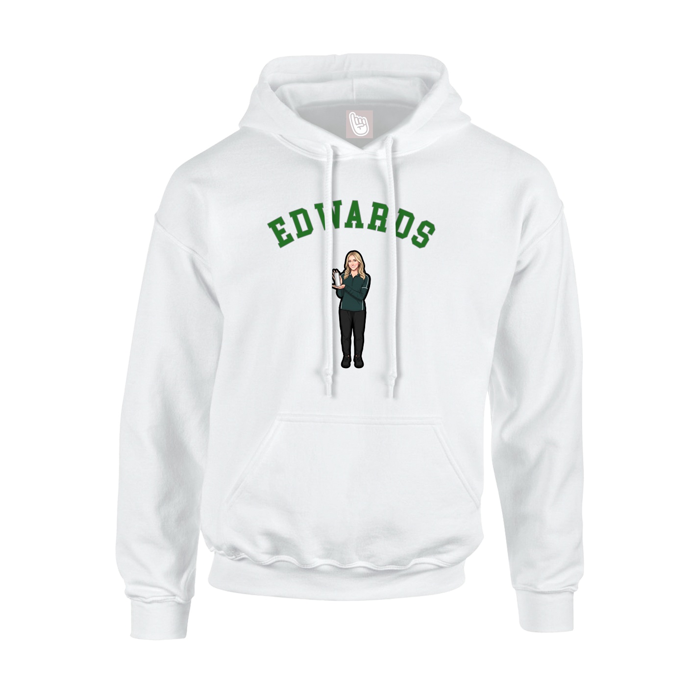 Youth Hoodie — Shirsey Arch in White