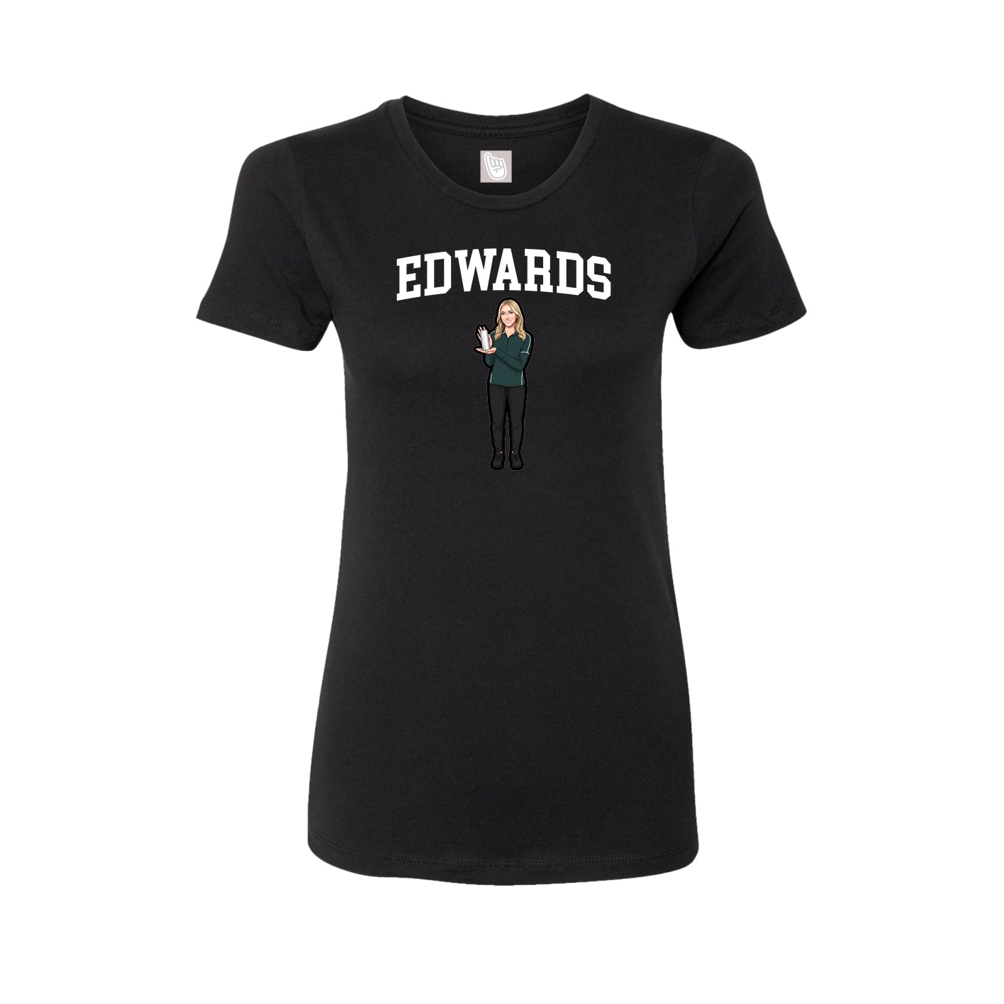 Fitted Women's Tee — Shirsey in Black