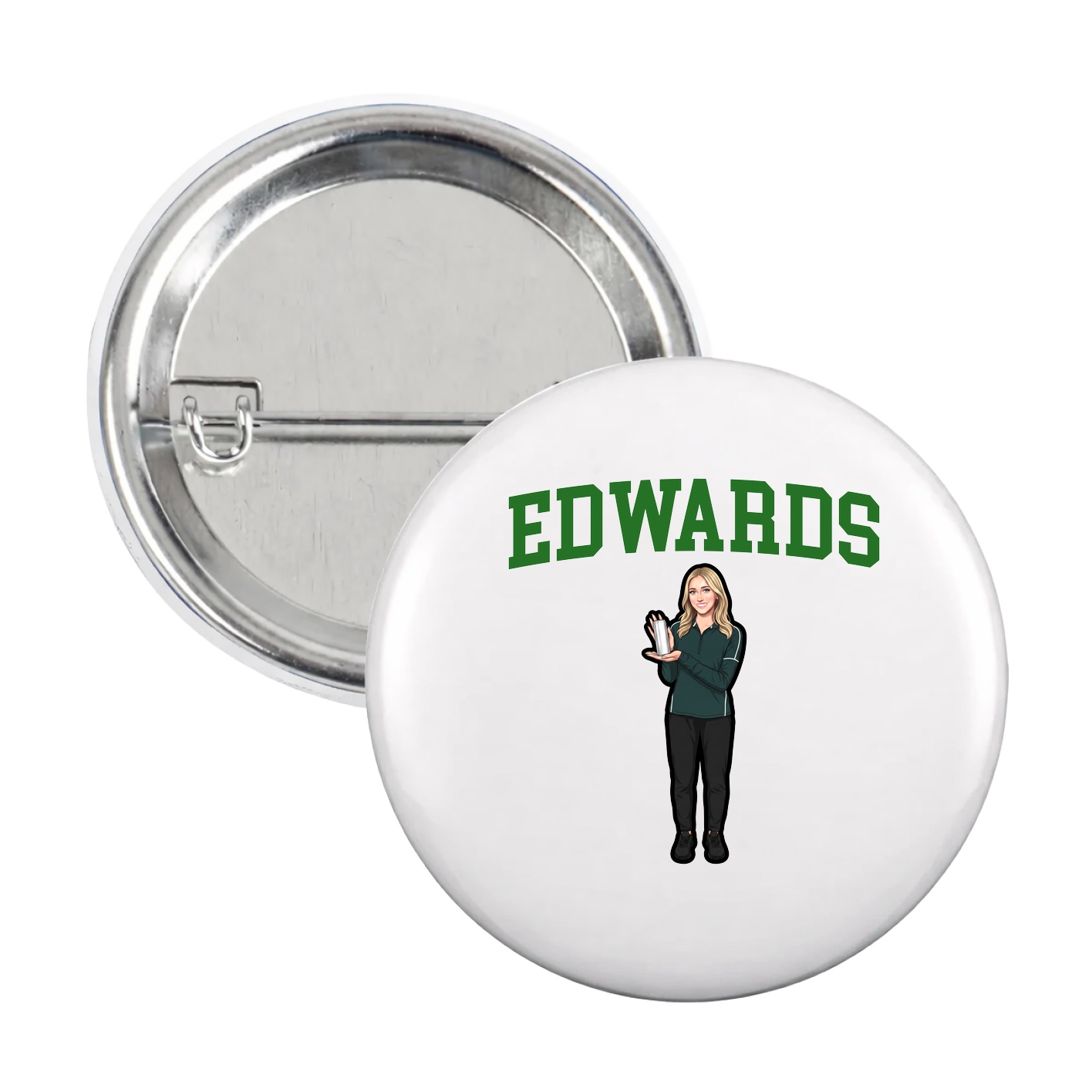 Game Day Button — Shirsey in White