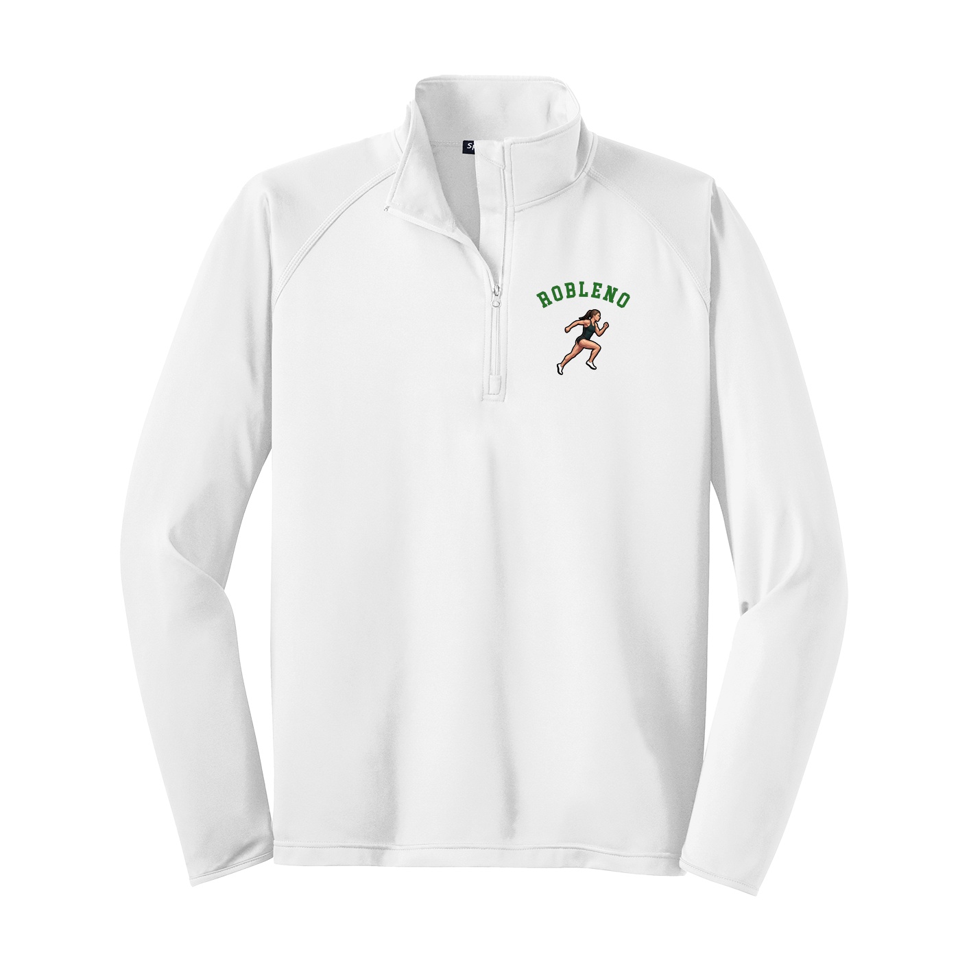Q-Zip Pullover — Shirsey Arch in White