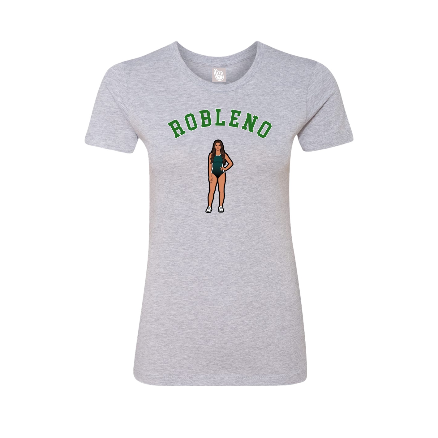 Fitted Women's Tee — Shirsey Arch in Grey
