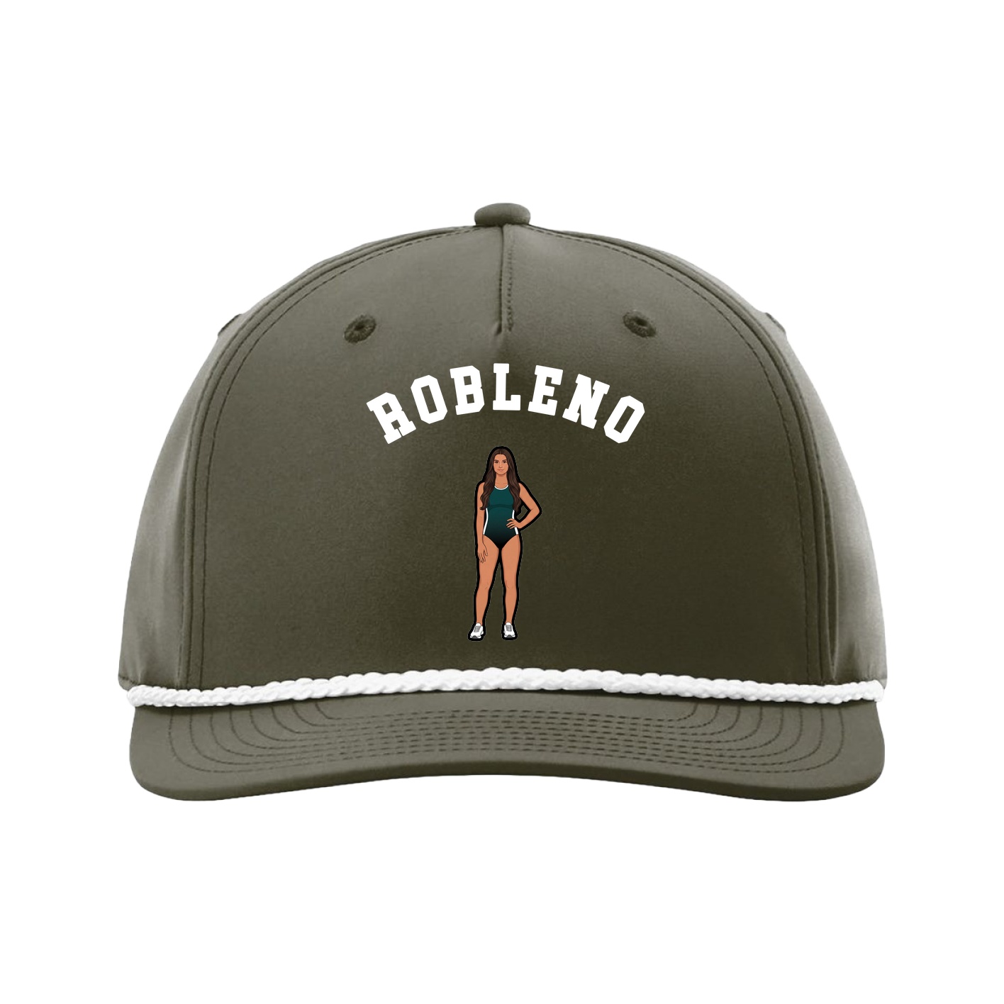 Five-Panel Classic Rope Cap — Shirsey Arch in Green
