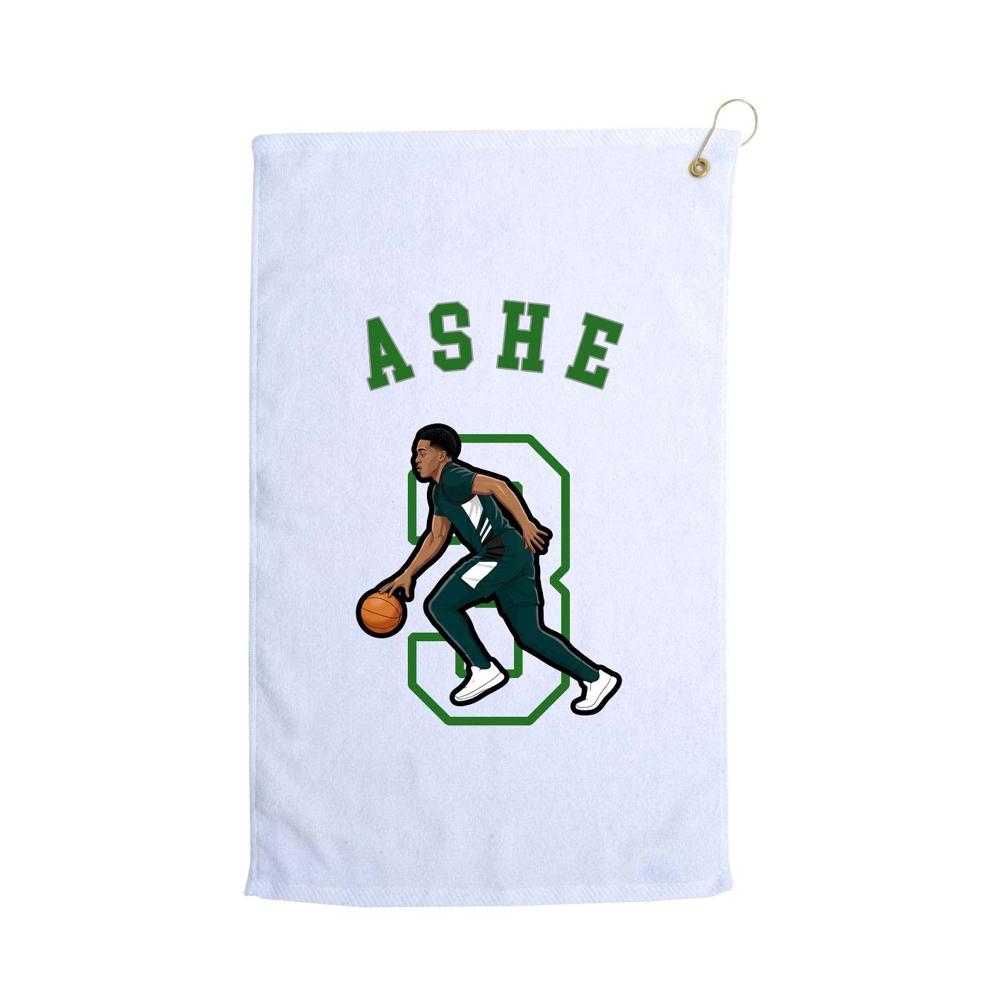 Golf Towel — Shirsey Arch in White