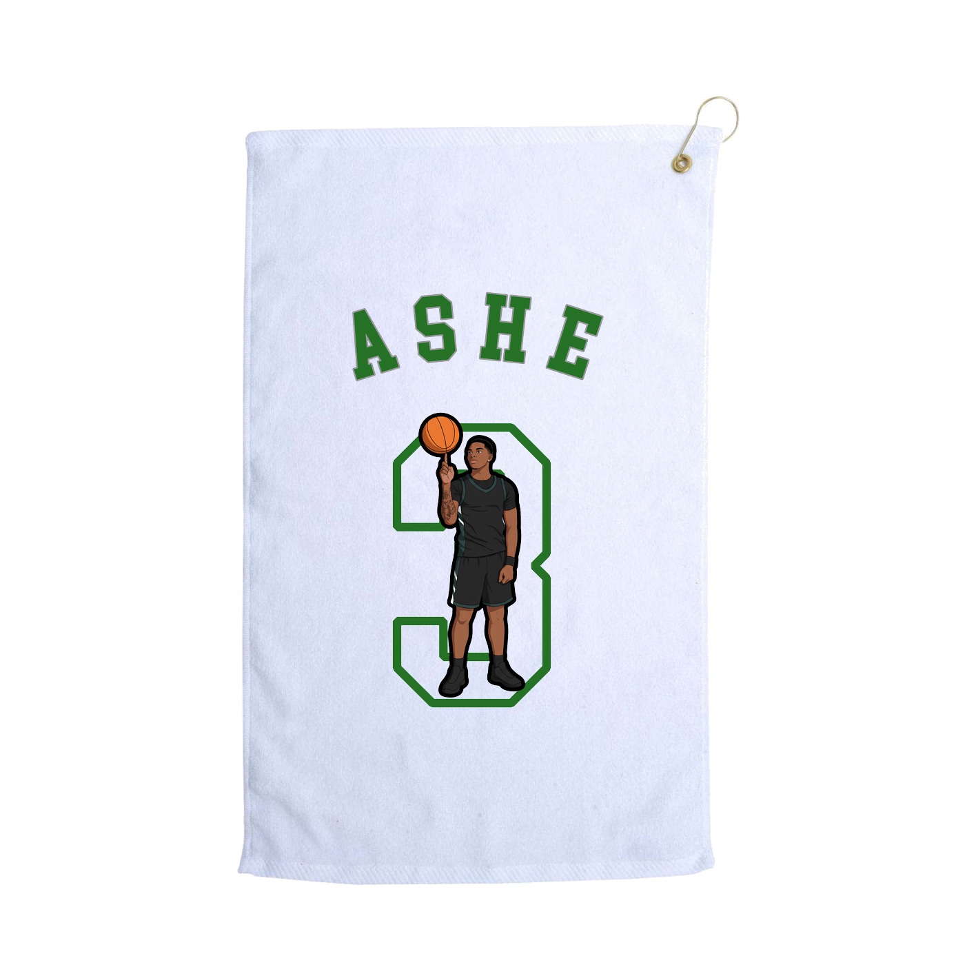 Golf Towel — Shirsey Arch in White