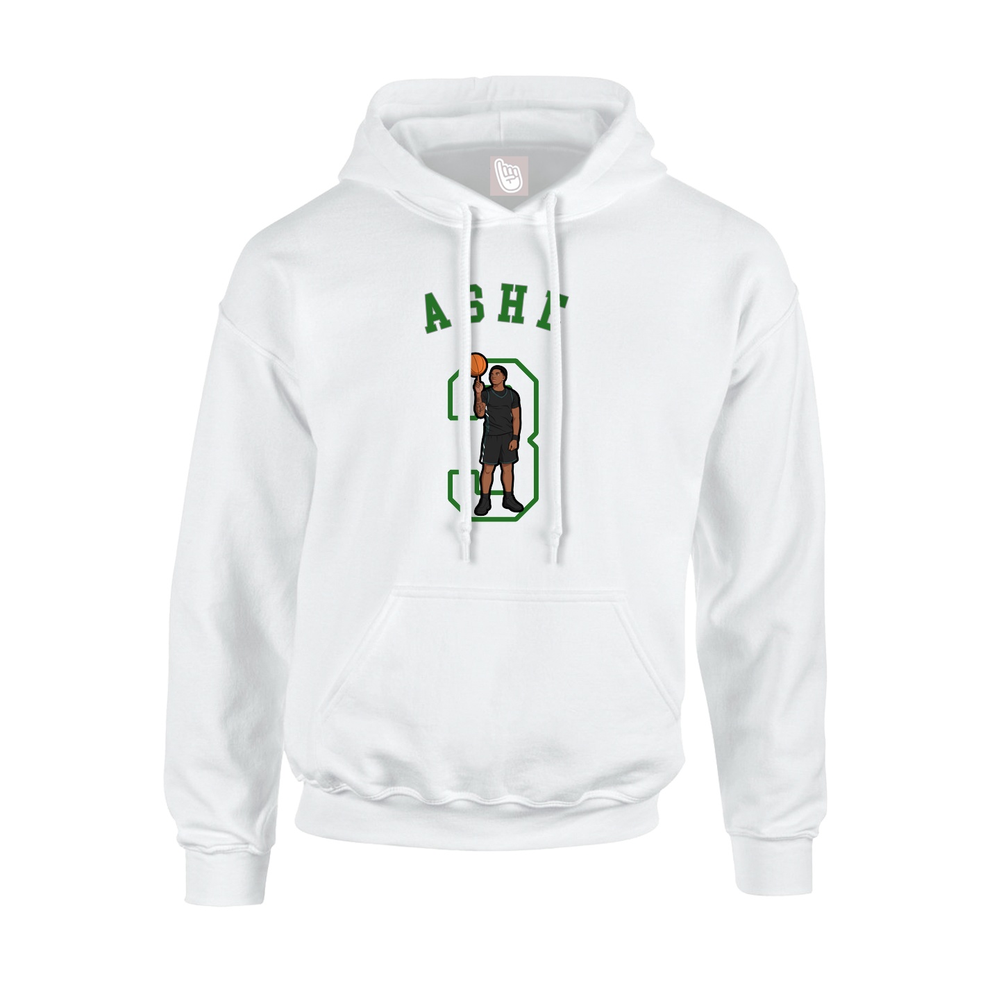 Youth Hoodie — Shirsey Arch in White