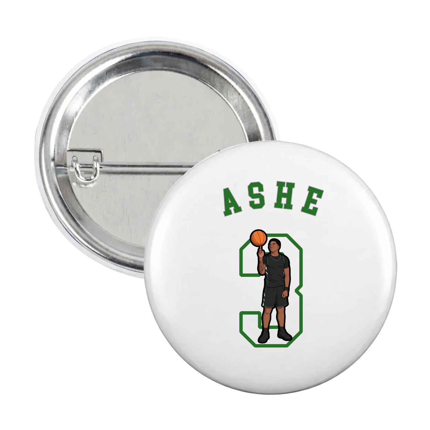 Game Day Button — Shirsey Arch in White