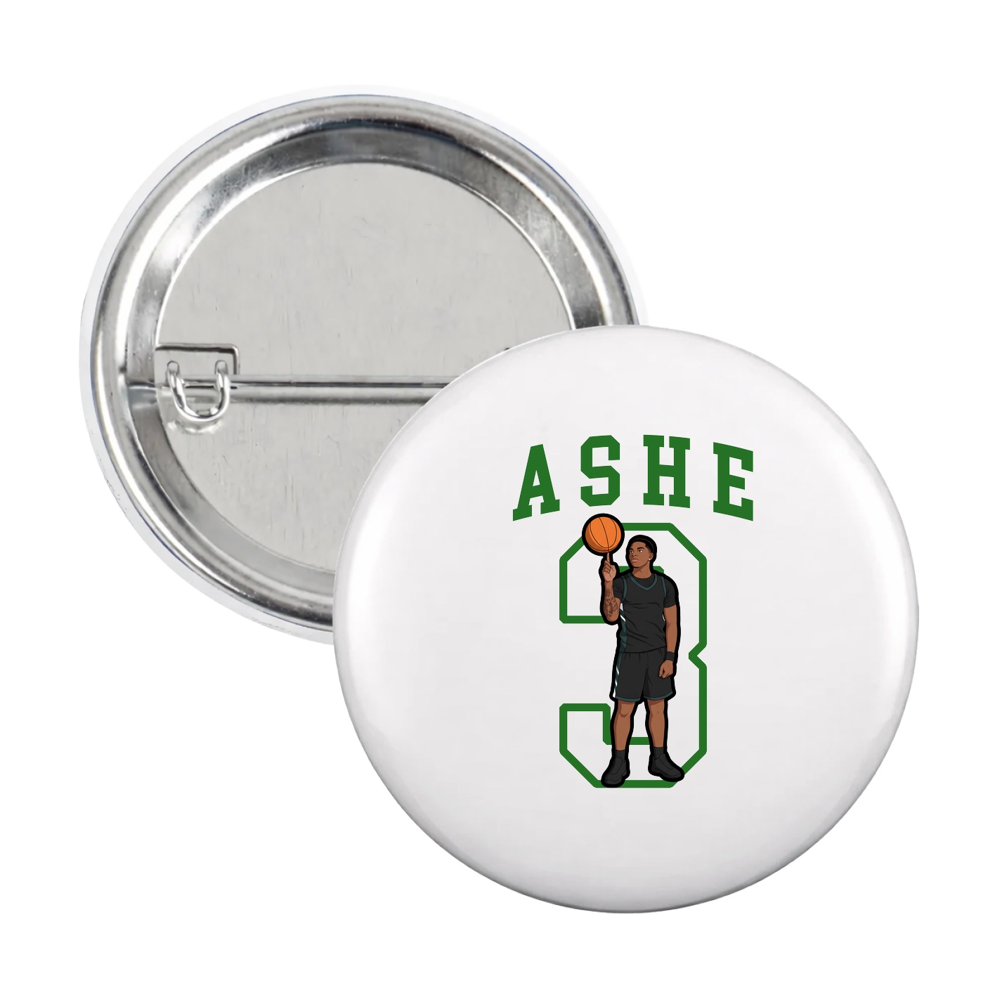 Game Day Button — Shirsey in White