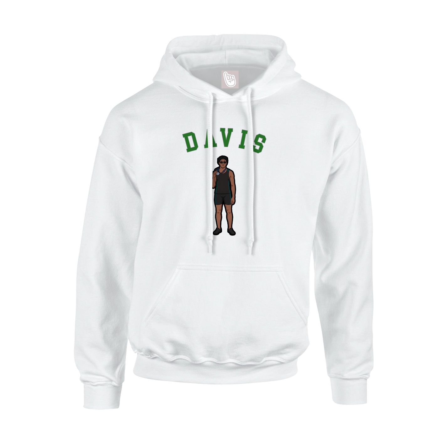 Youth Hoodie — Shirsey Arch in White