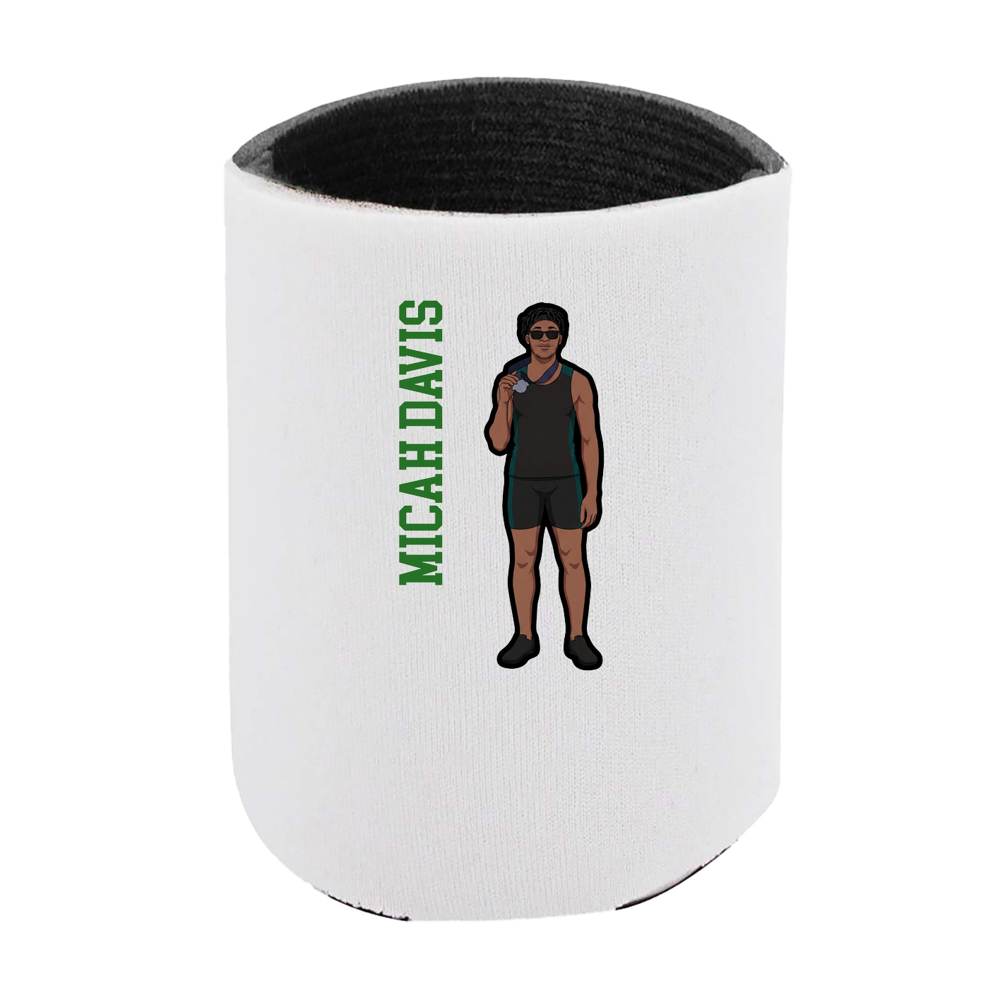 Can Holder — Name Vertical in White