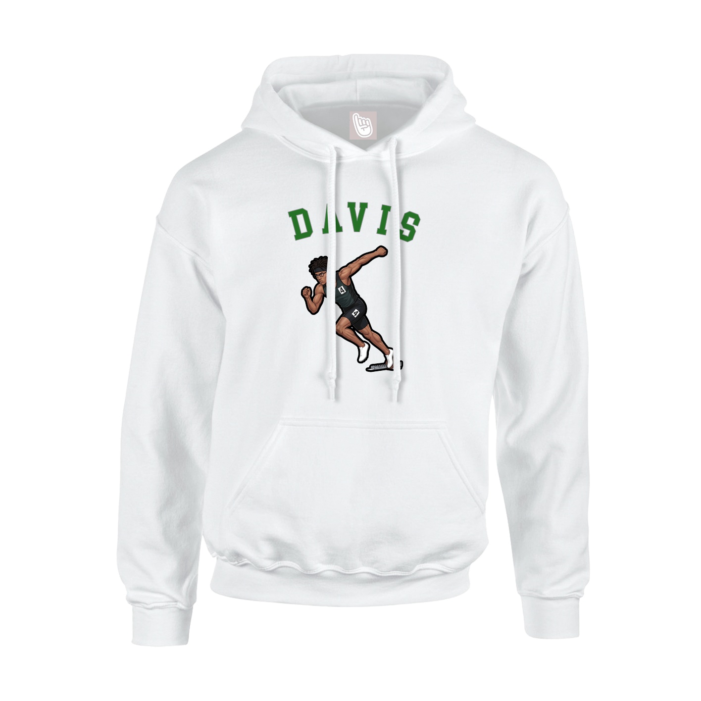 Youth Hoodie — Shirsey Arch in White