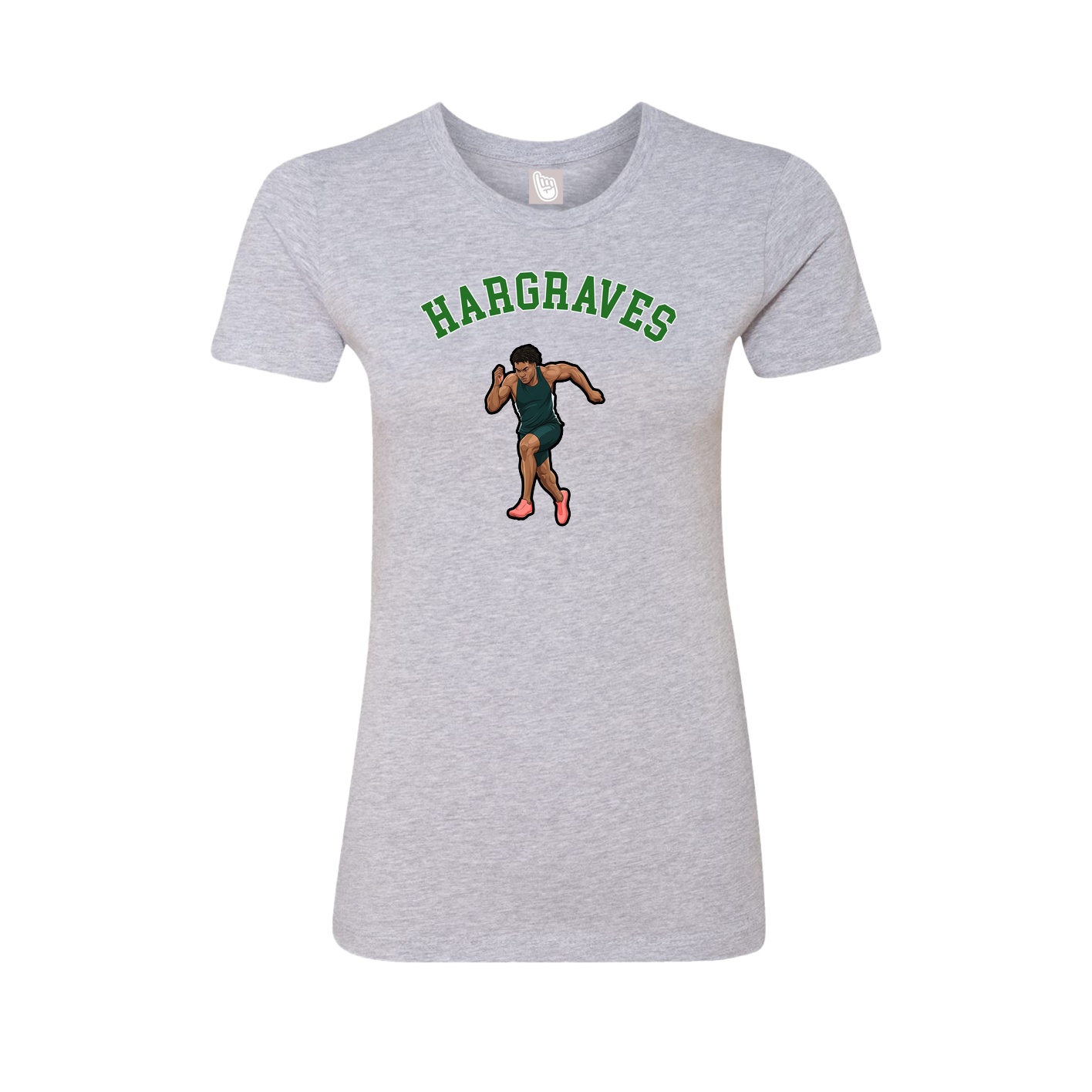 Fitted Women's Tee — Shirsey Arch in Grey