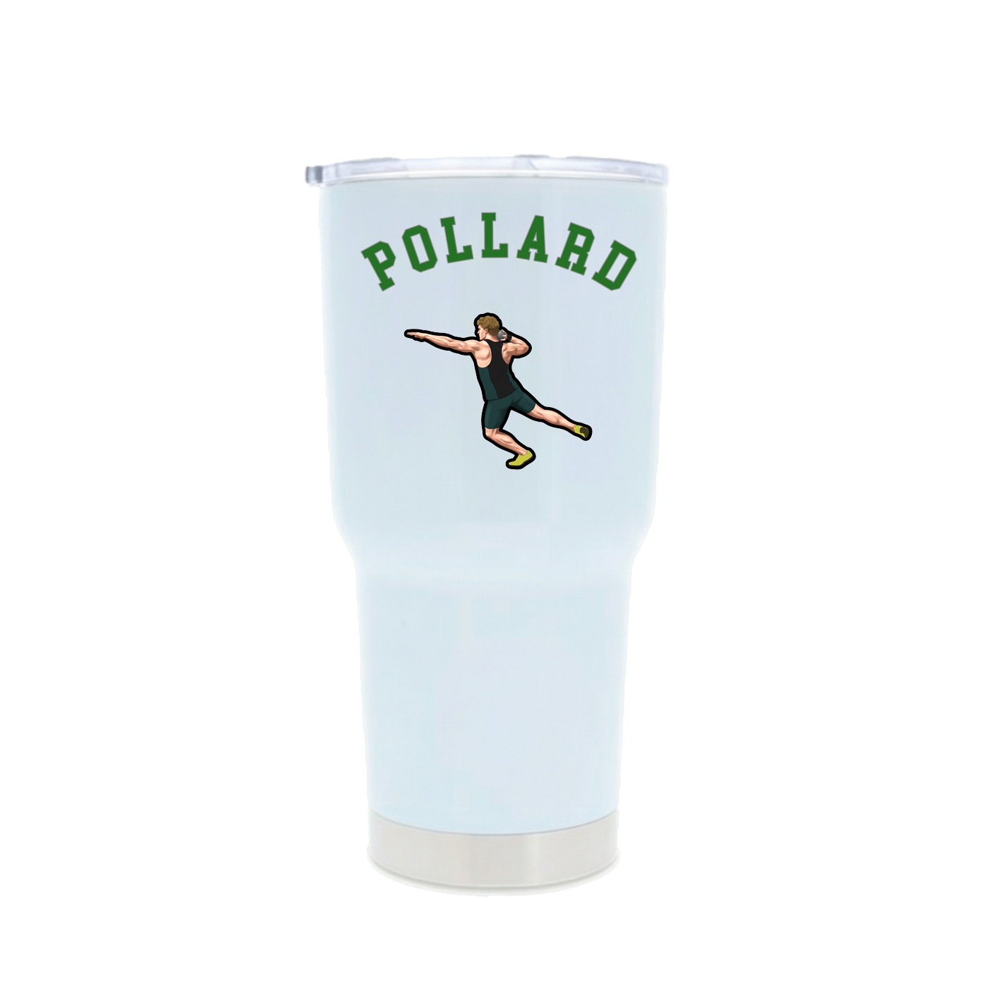 30oz Stainless Steel Tumbler — Shirsey Arch in White