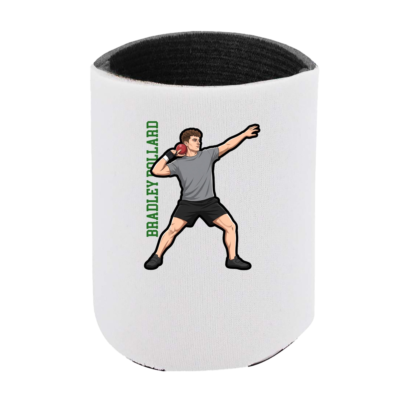 Can Holder — Name Vertical in White