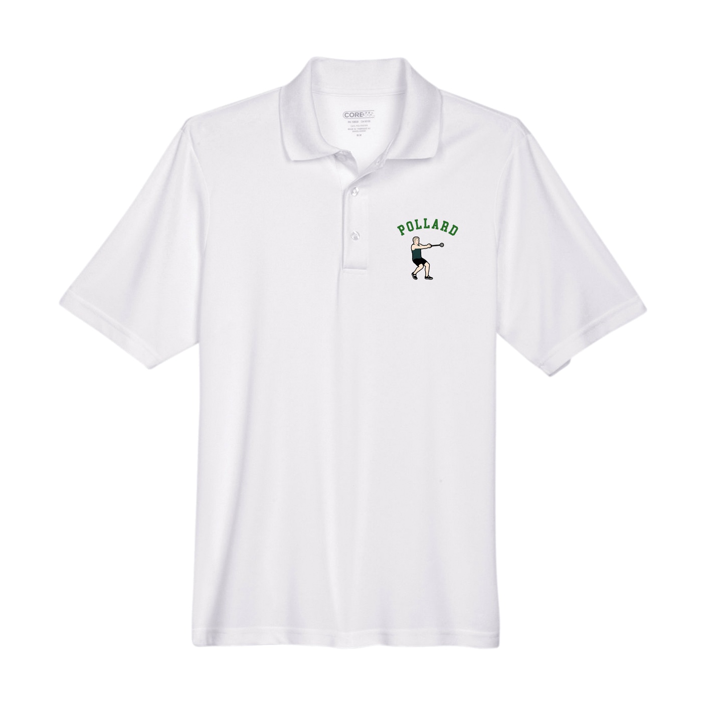 Performance Polo — Shirsey Arch in White