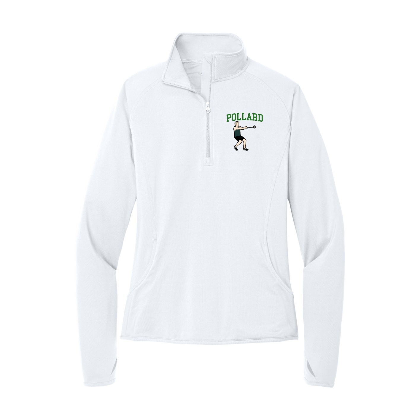 Women's Q-Zip Pullover — Shirsey in White