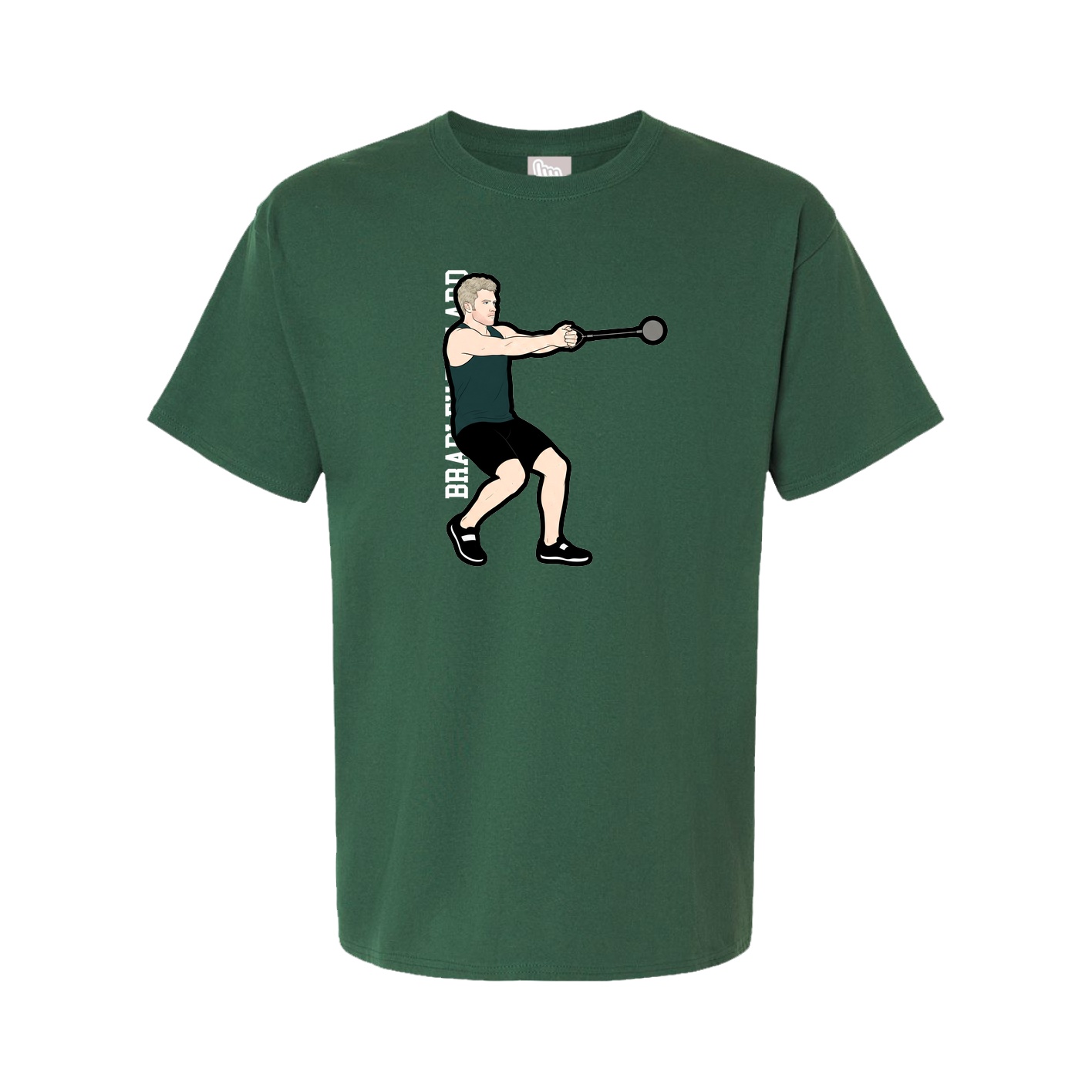 Youth Tee — Name Vertical in Green