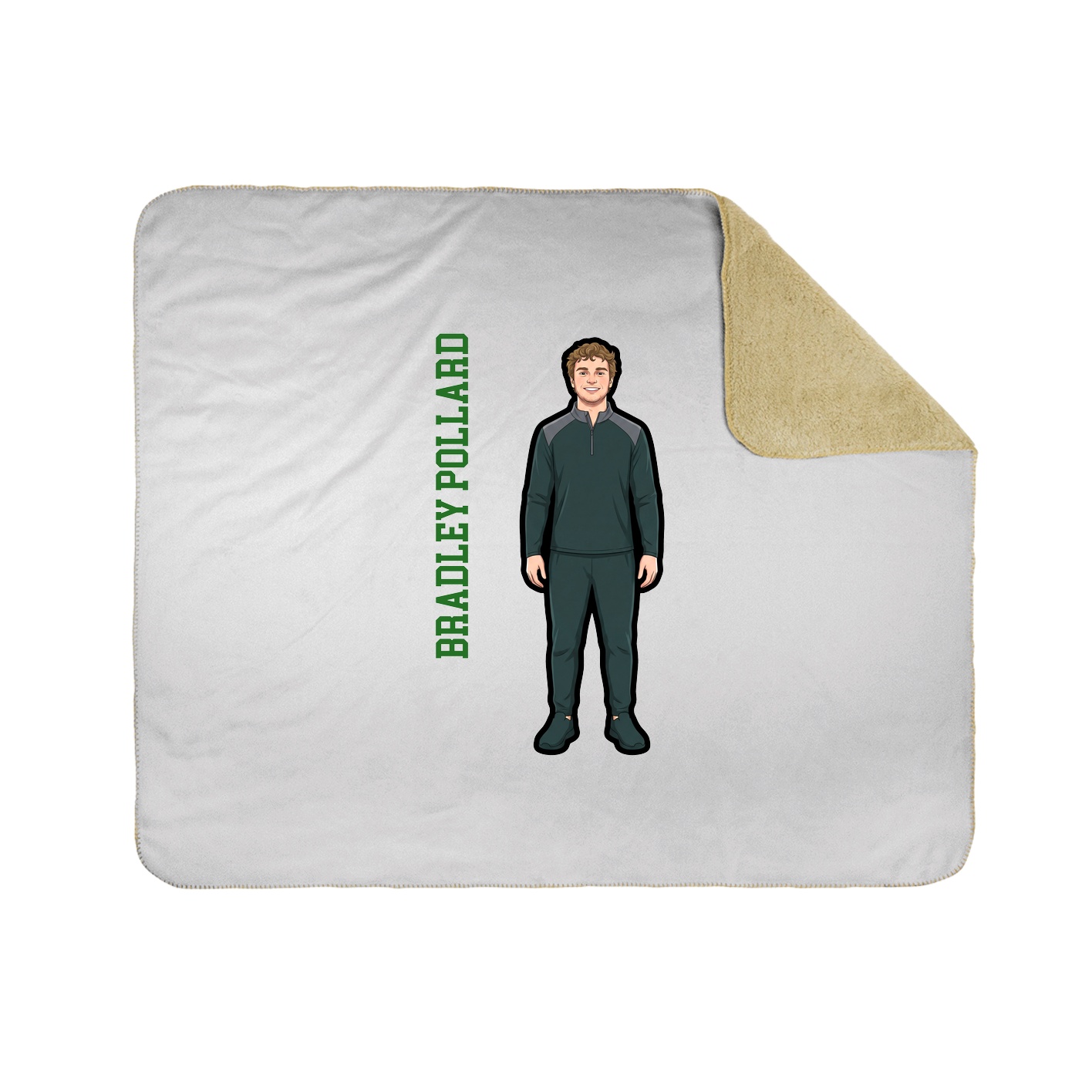 50x60 Sherpa Lined Throw Blanket