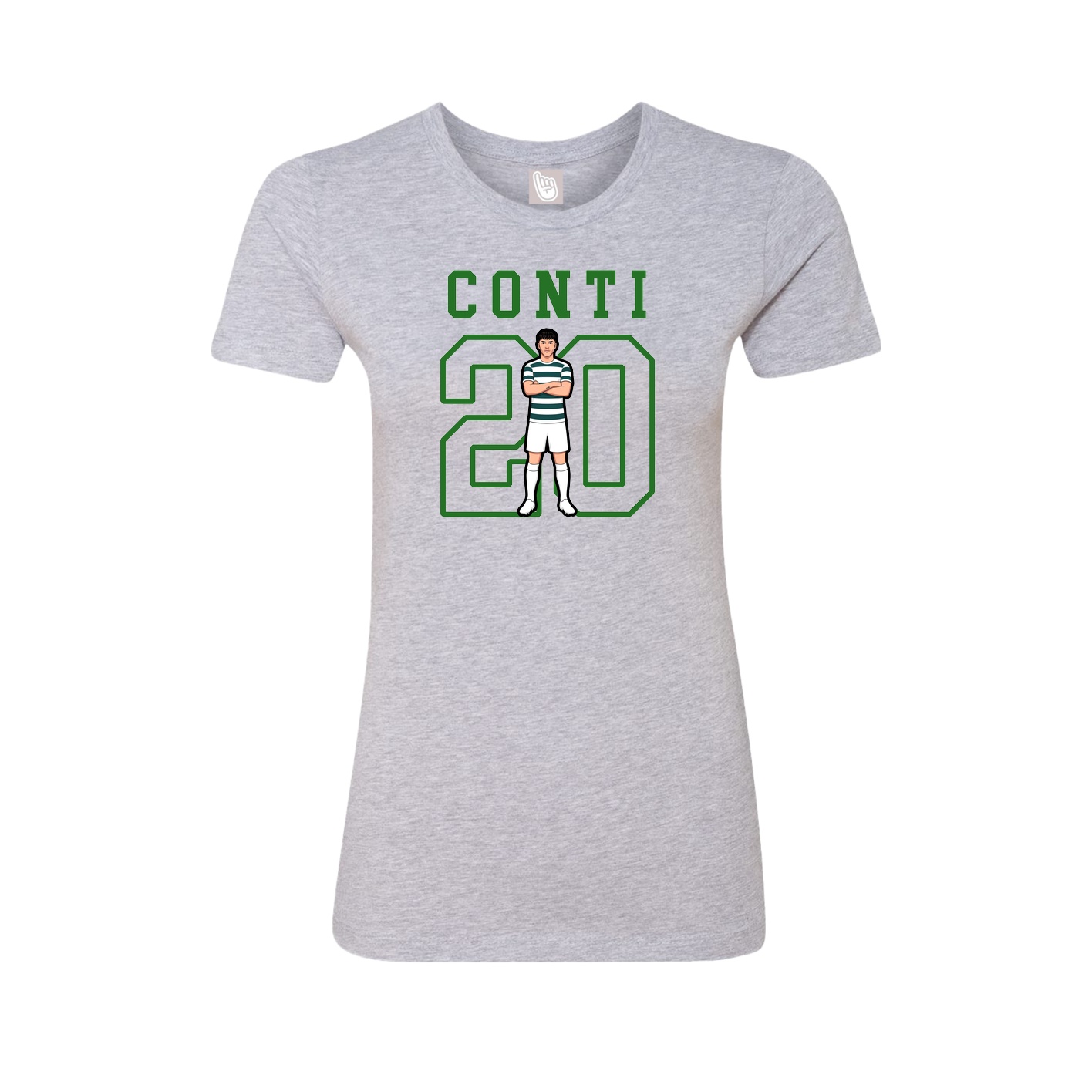 Fitted Women's Tee — Shirsey in Grey