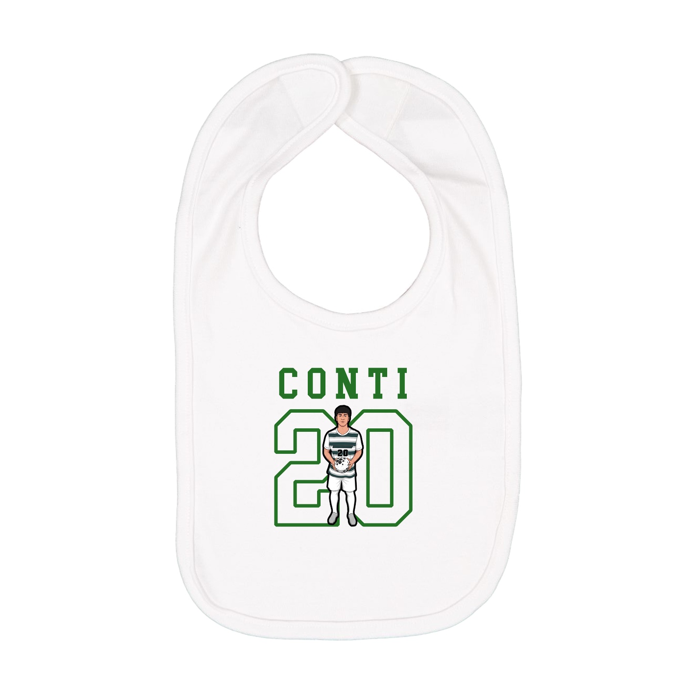 Infant Bib — Shirsey in White