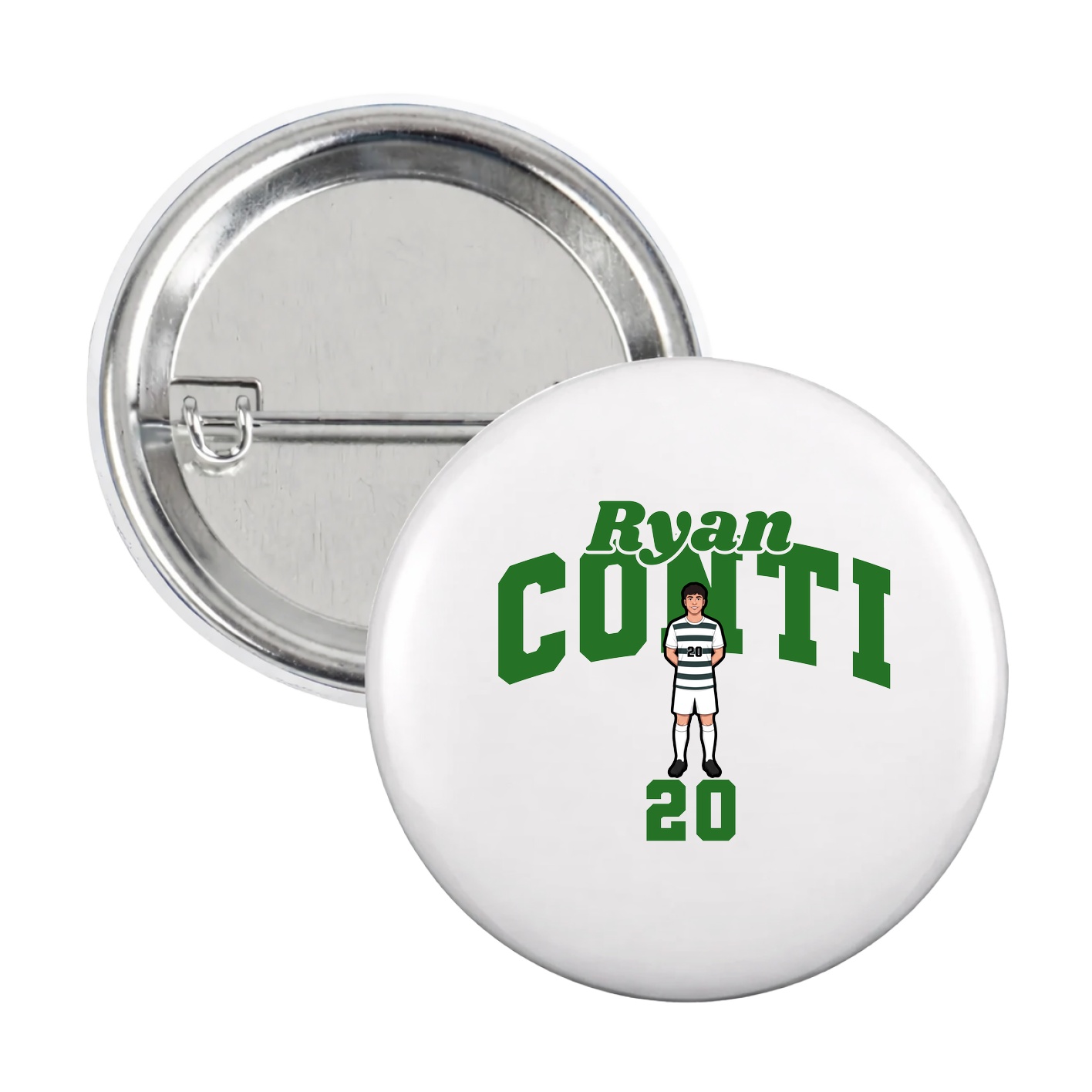 Game Day Button — Signature Arch in White