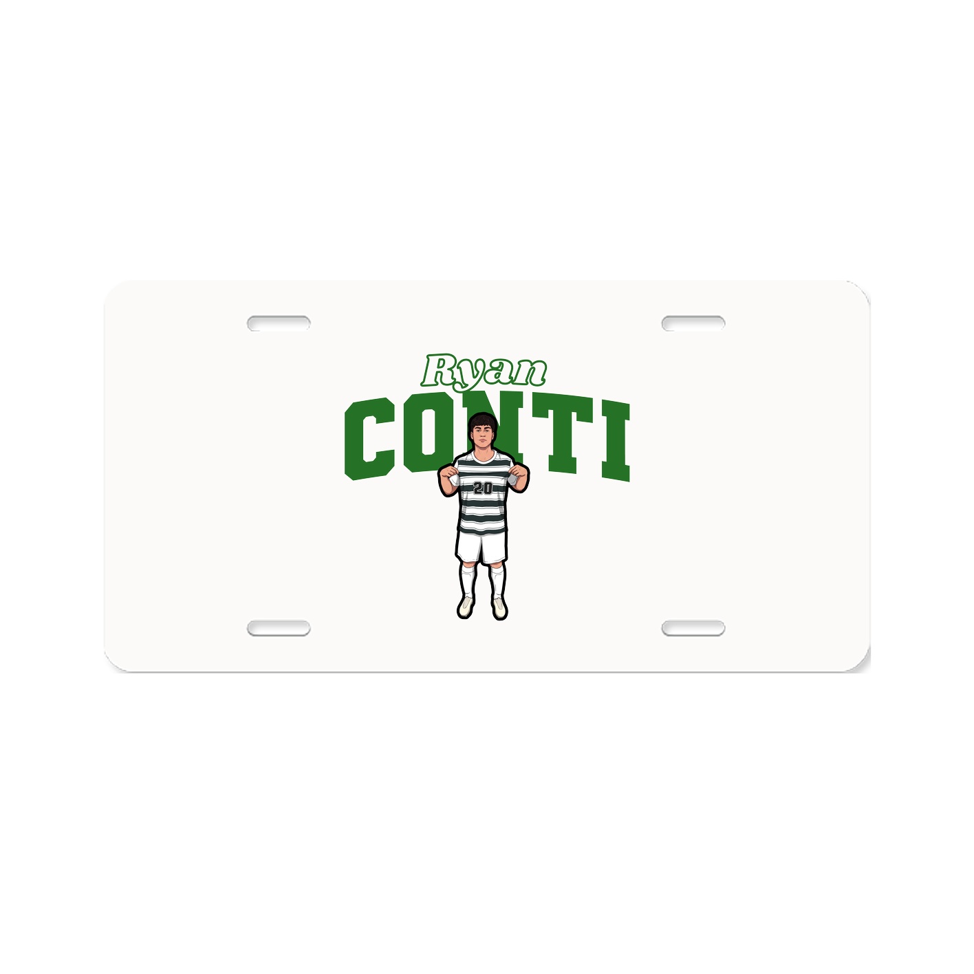 License Plate — Name Arch in Classic