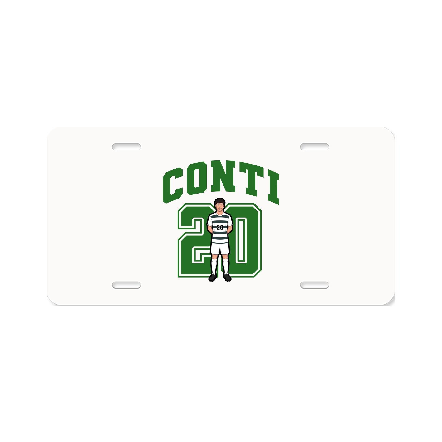 License Plate — Number in Classic