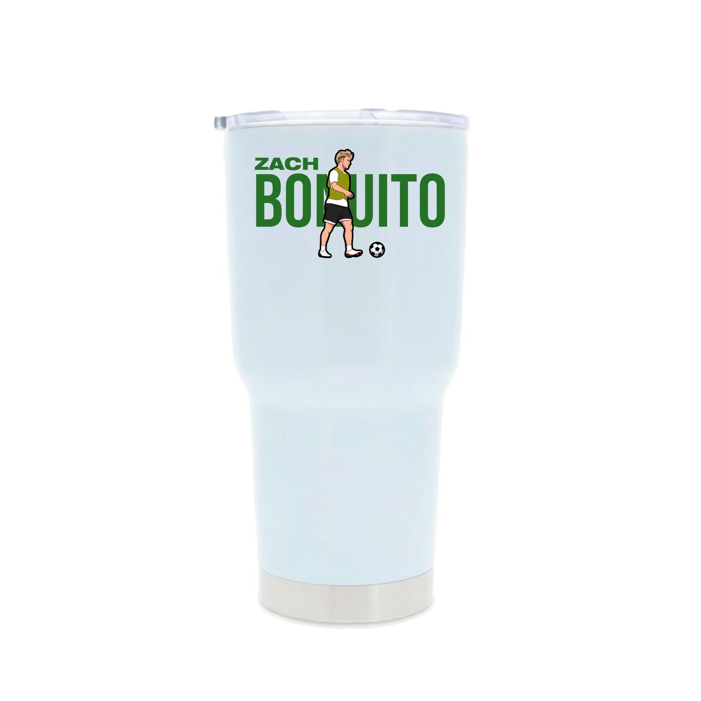 30oz Stainless Steel Tumbler — Player Name in White