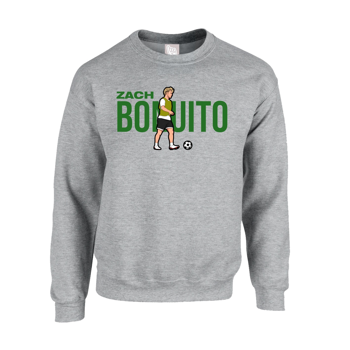 Fleece Crew — Player Name in Grey