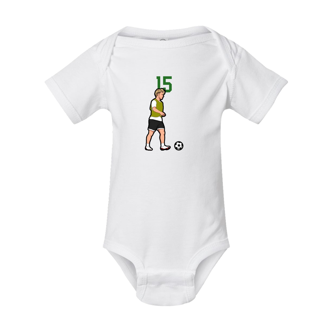 Baby Onesie — Number Top in White