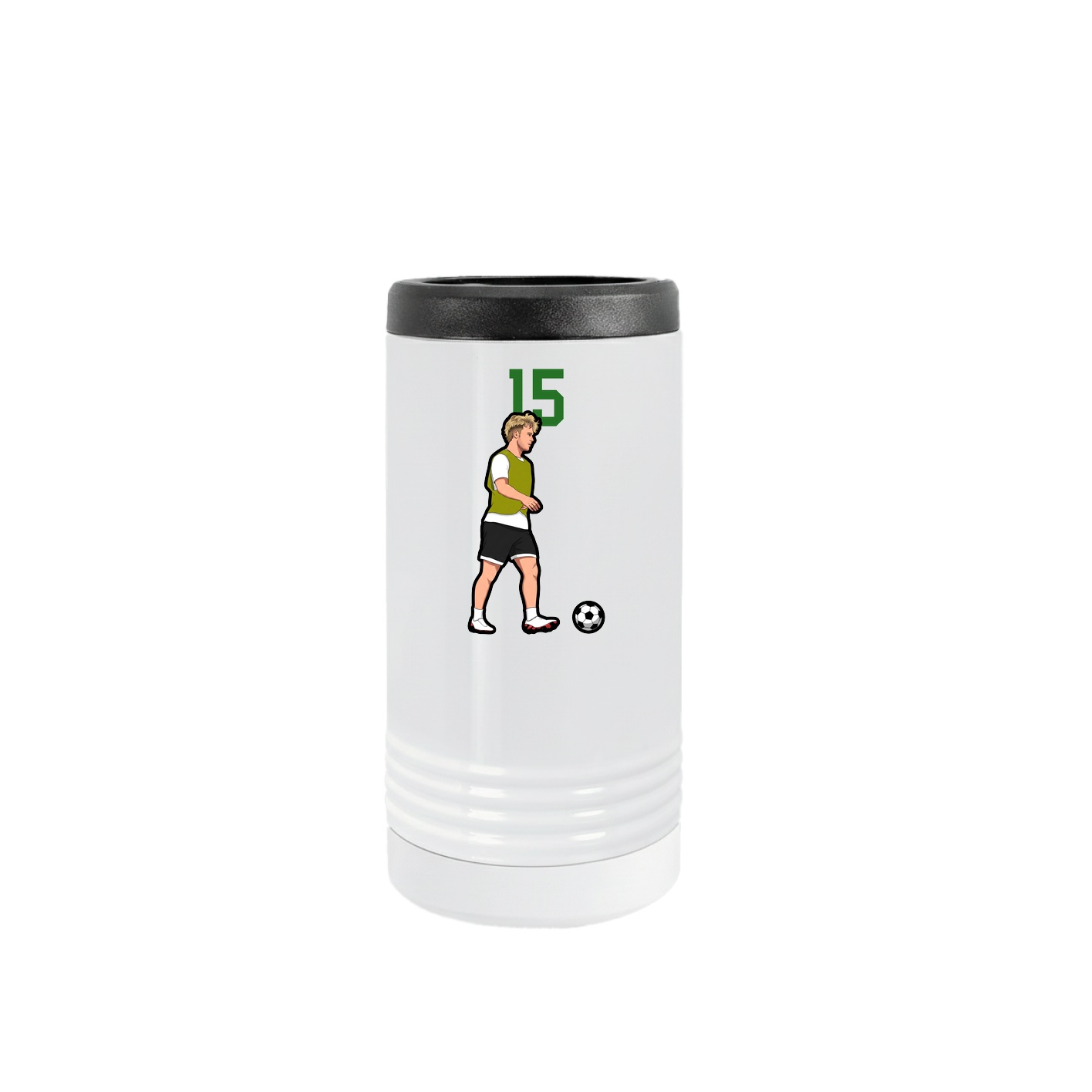 Slim Beverage Holder — Number Top in White
