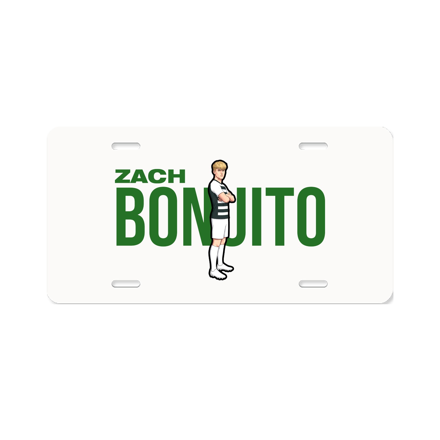 License Plate — Player Name in Classic