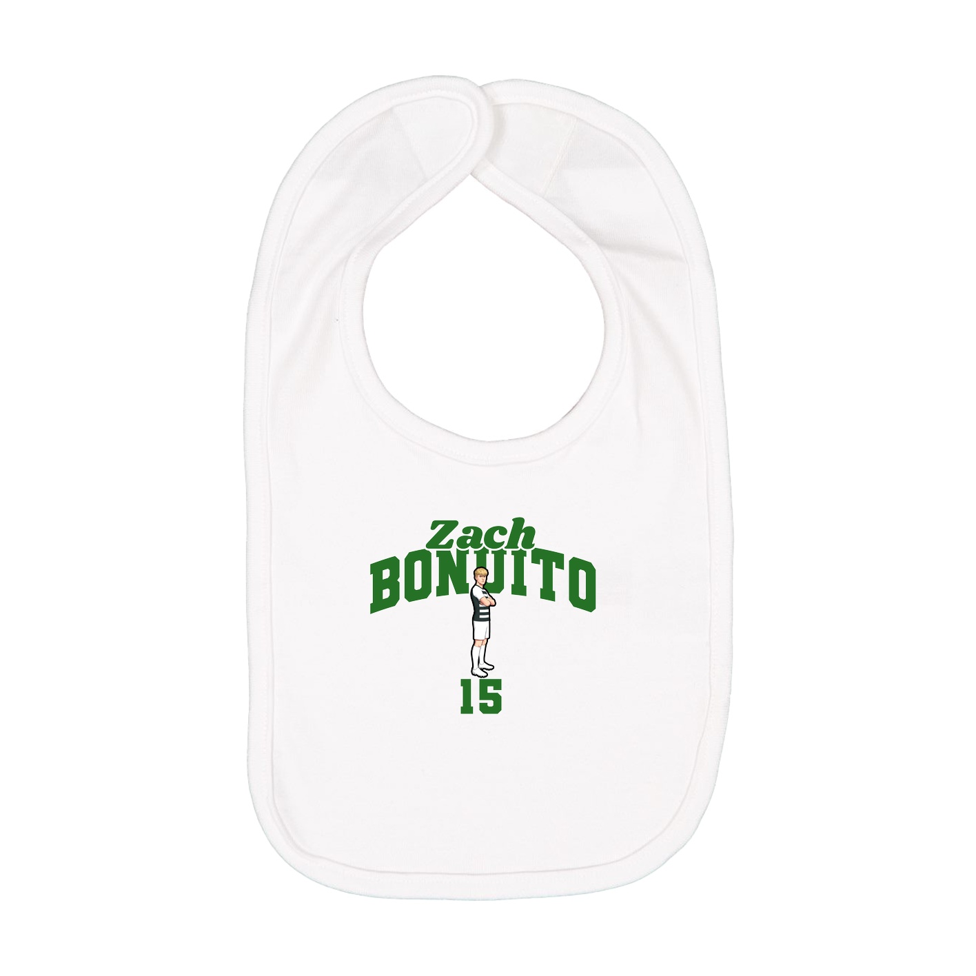 Infant Bib — Signature Arch in White