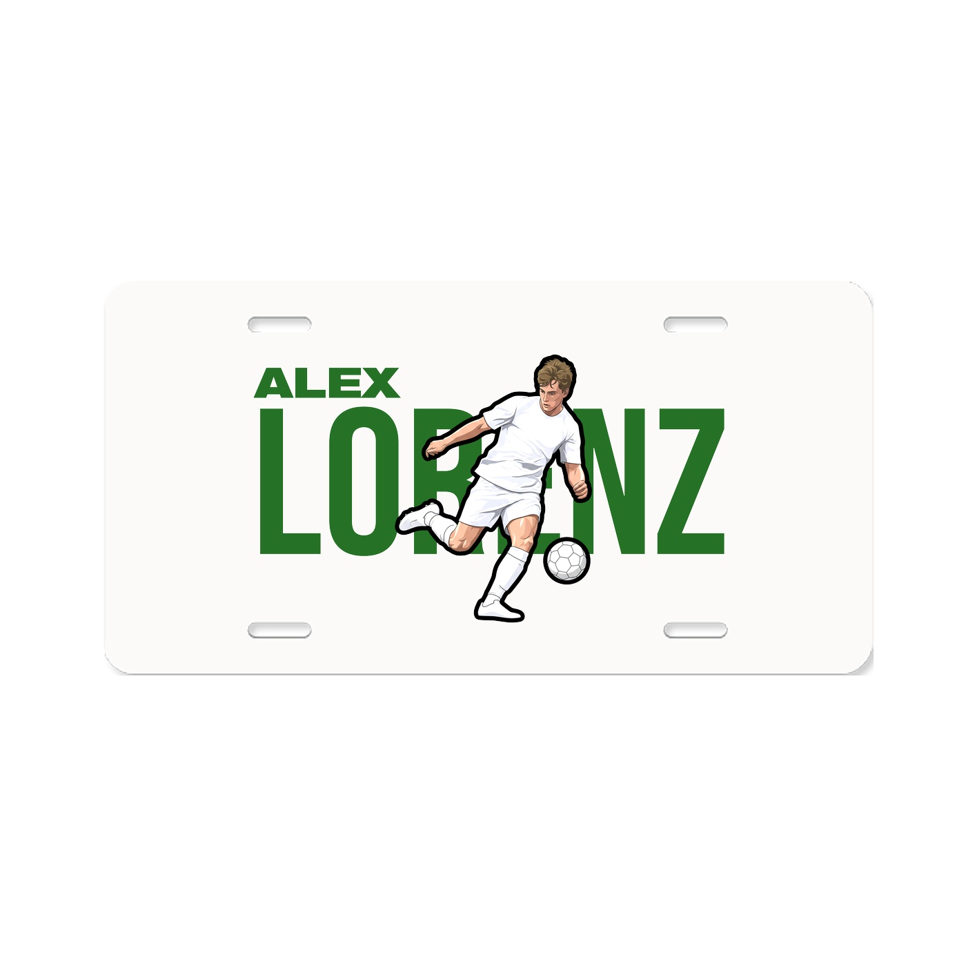 License Plate — Player Name in Classic