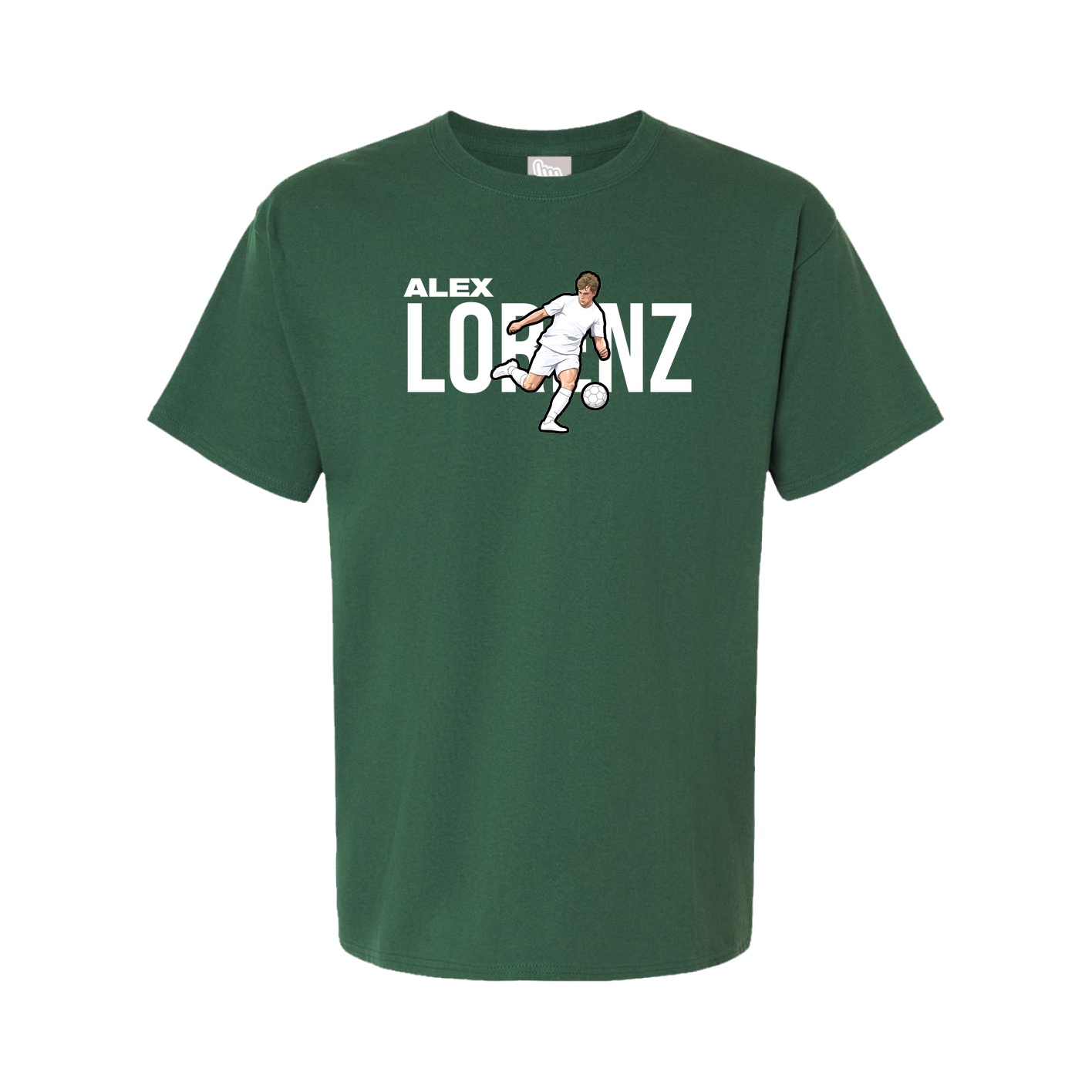 Youth Tee — Player Name in Green