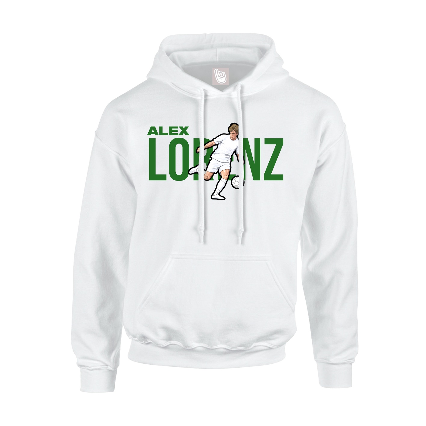 Youth Hoodie — Player Name in White