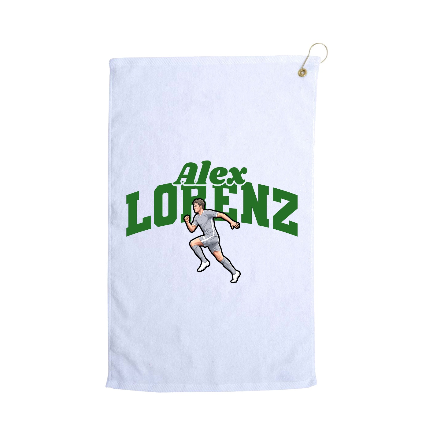 Golf Towel — Signature Arch in White