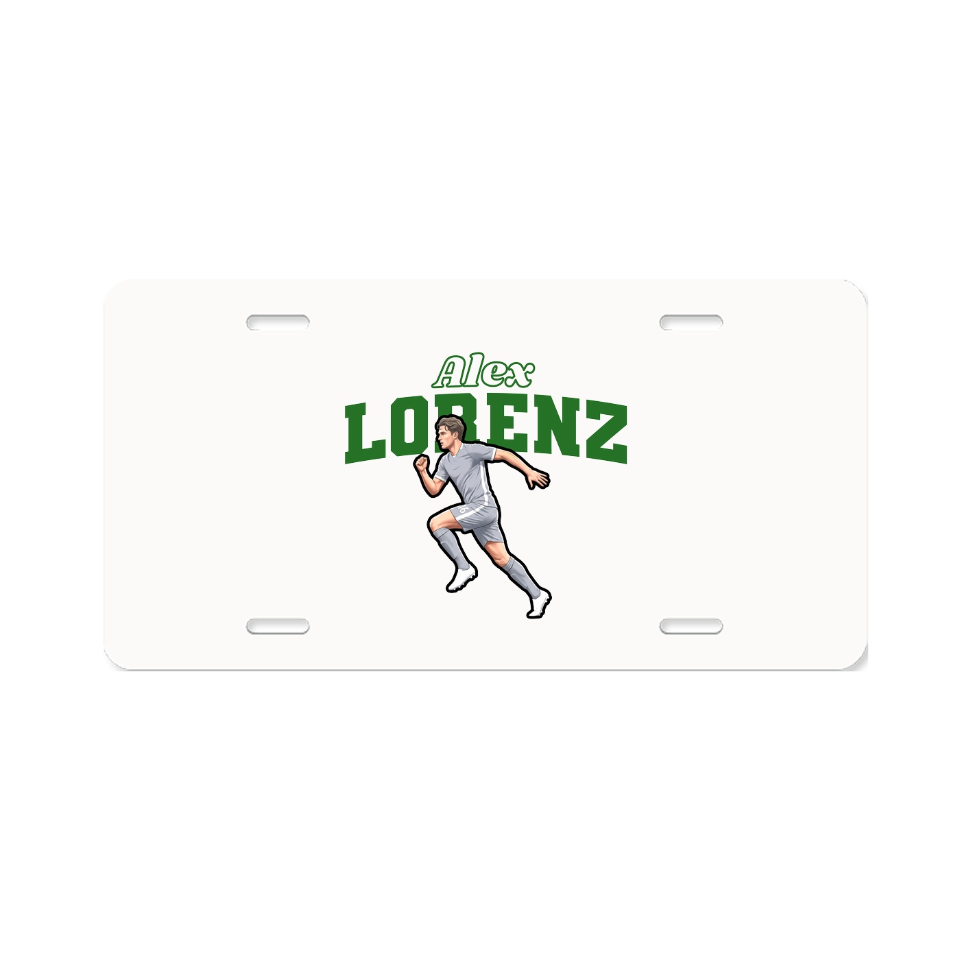 License Plate — Name Arch in Classic