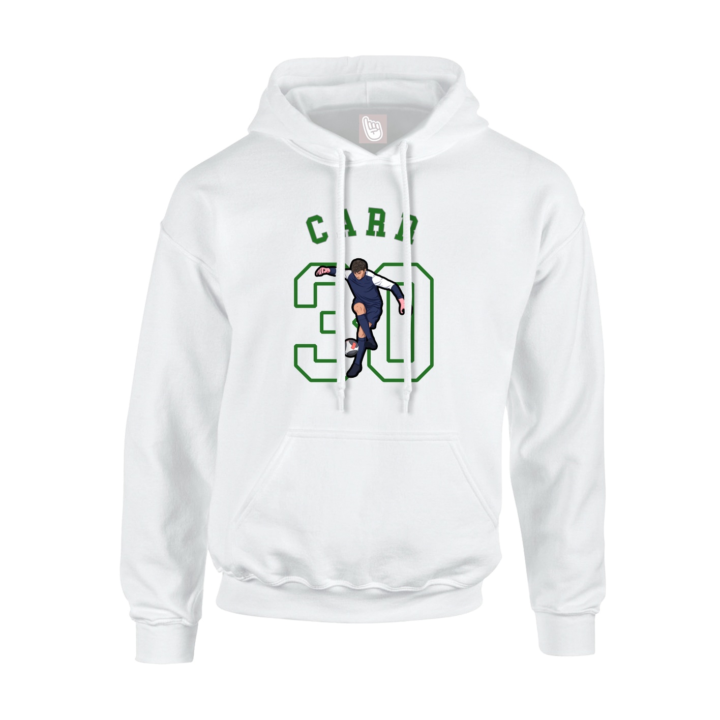 Youth Hoodie — Shirsey Arch in White