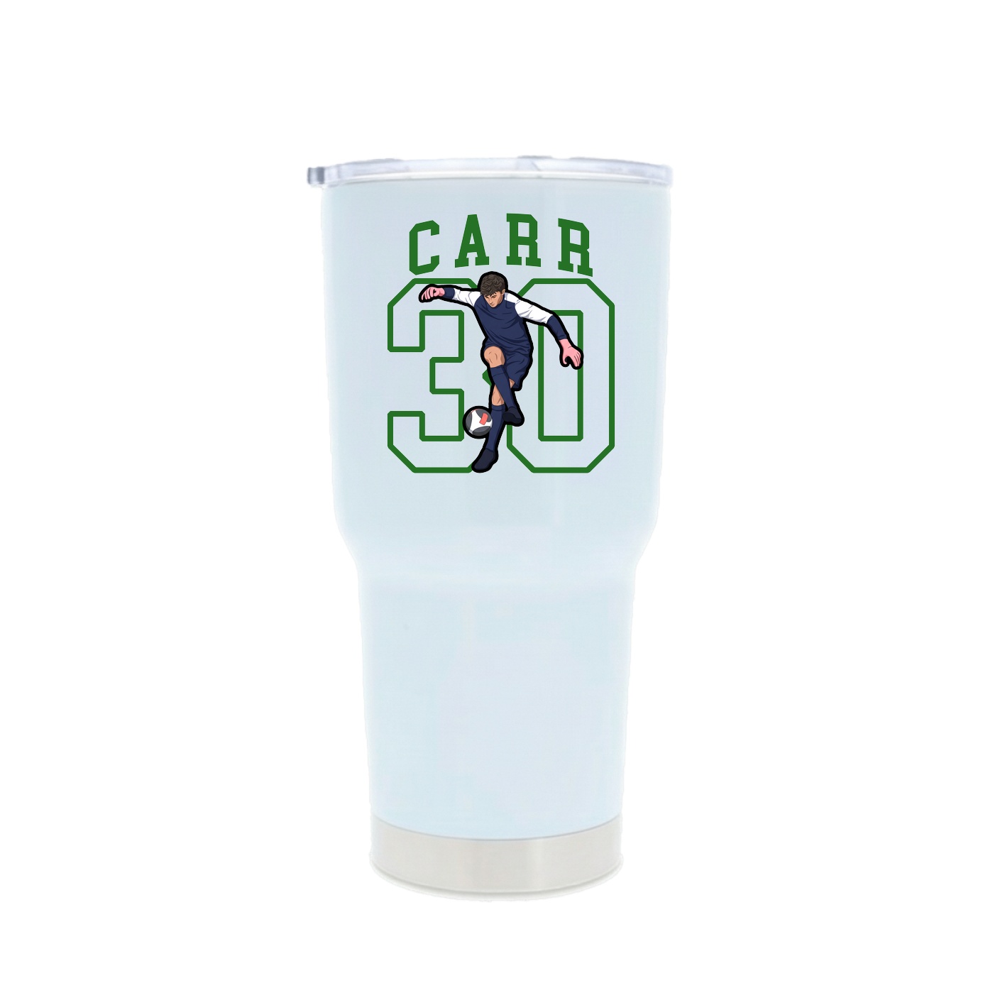 30oz Stainless Steel Tumbler — Shirsey in White