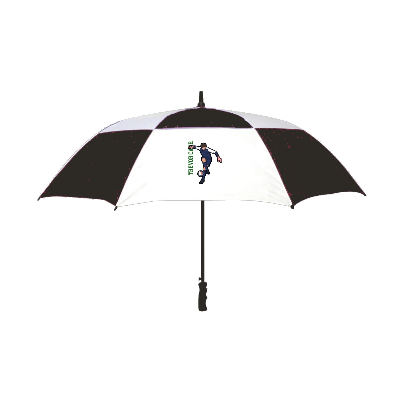 Golf Umbrella — Name Vertical in Black